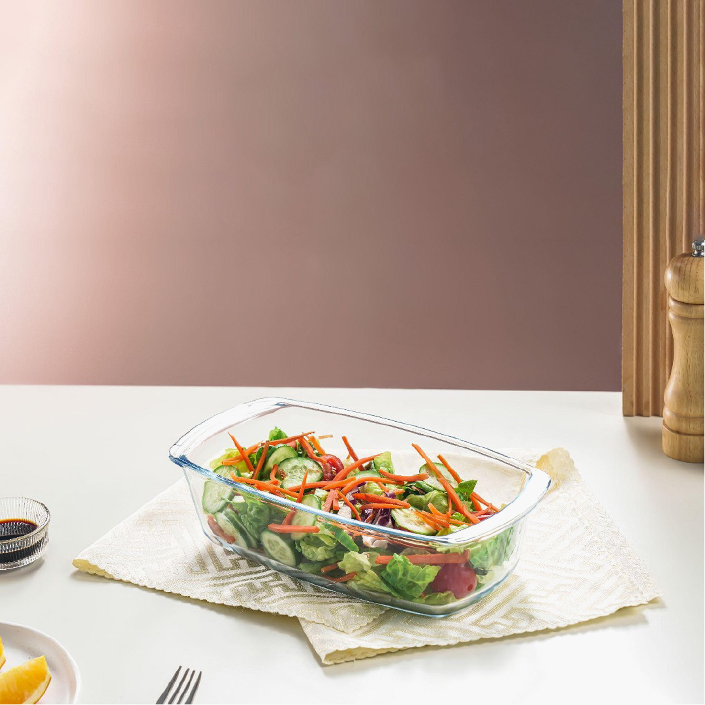 وعاء تقديم آمن للاستخدام في الفرن والميكروويف من صفا - 1.8 لتر-hbxkitchen-bakeware-image-2