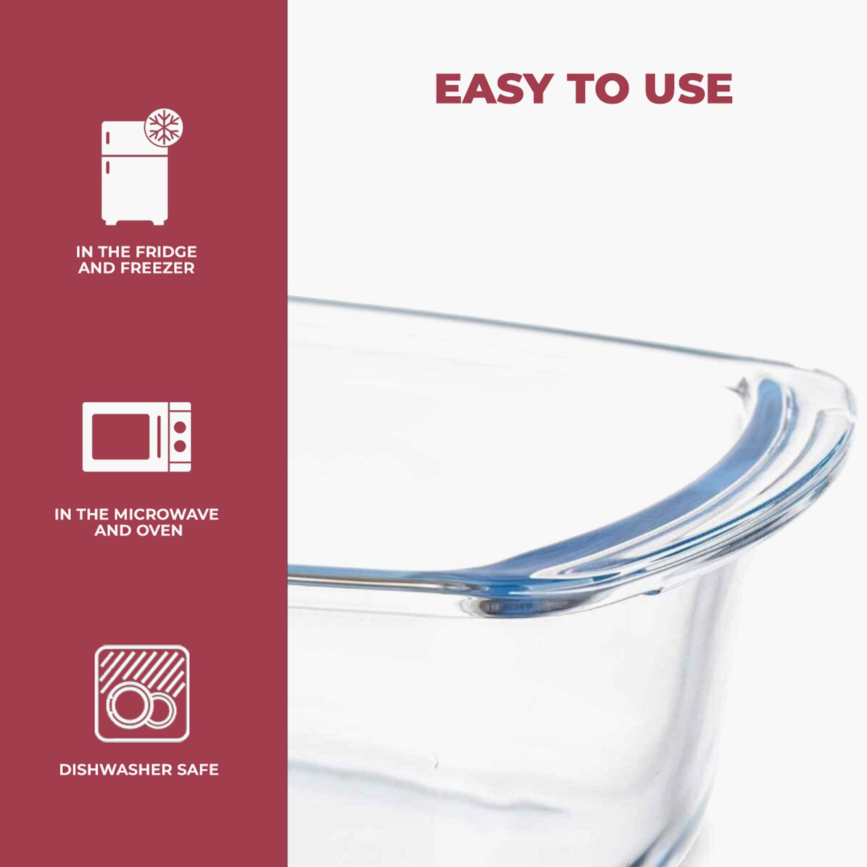 وعاء تقديم آمن للاستخدام في الفرن والميكروويف من صفا - 1.8 لتر-hbxkitchen-bakeware-image-3