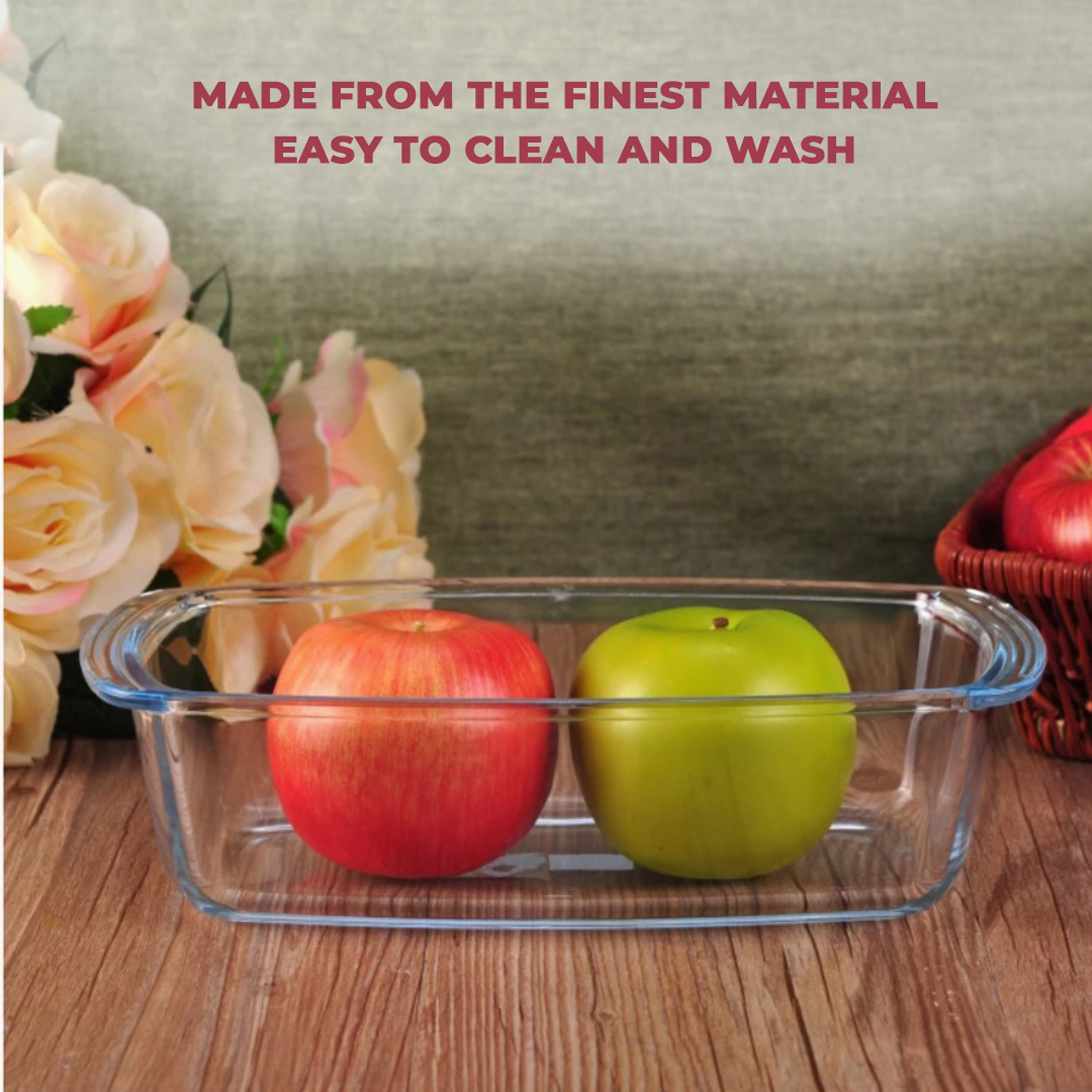 وعاء تقديم آمن للاستخدام في الفرن والميكروويف من صفا - 1.8 لتر-hbxkitchen-bakeware-image-5