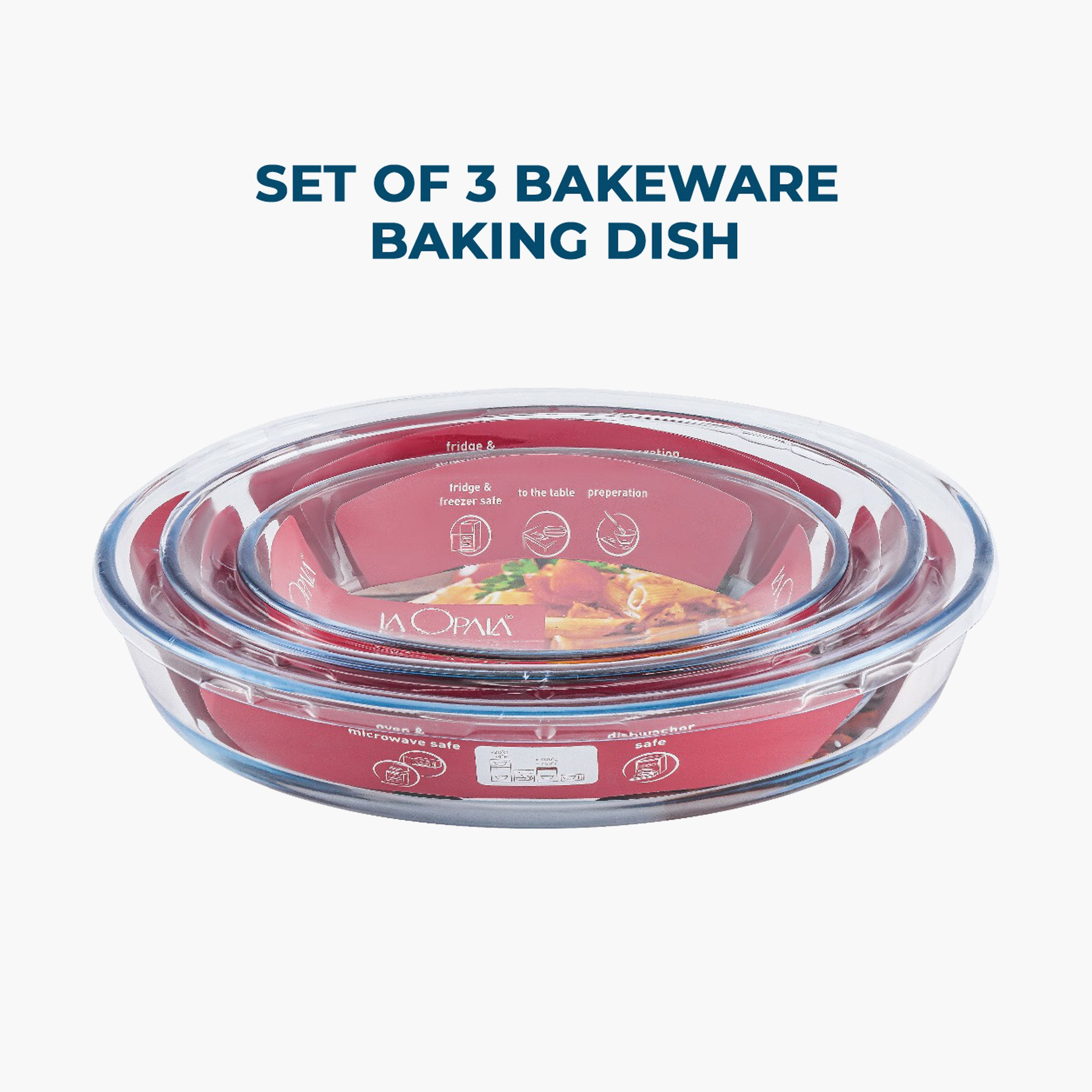 طقم صواني خبز بيضاوية 3 قطع من صفا-hbxkitchen-bakeware-image-2