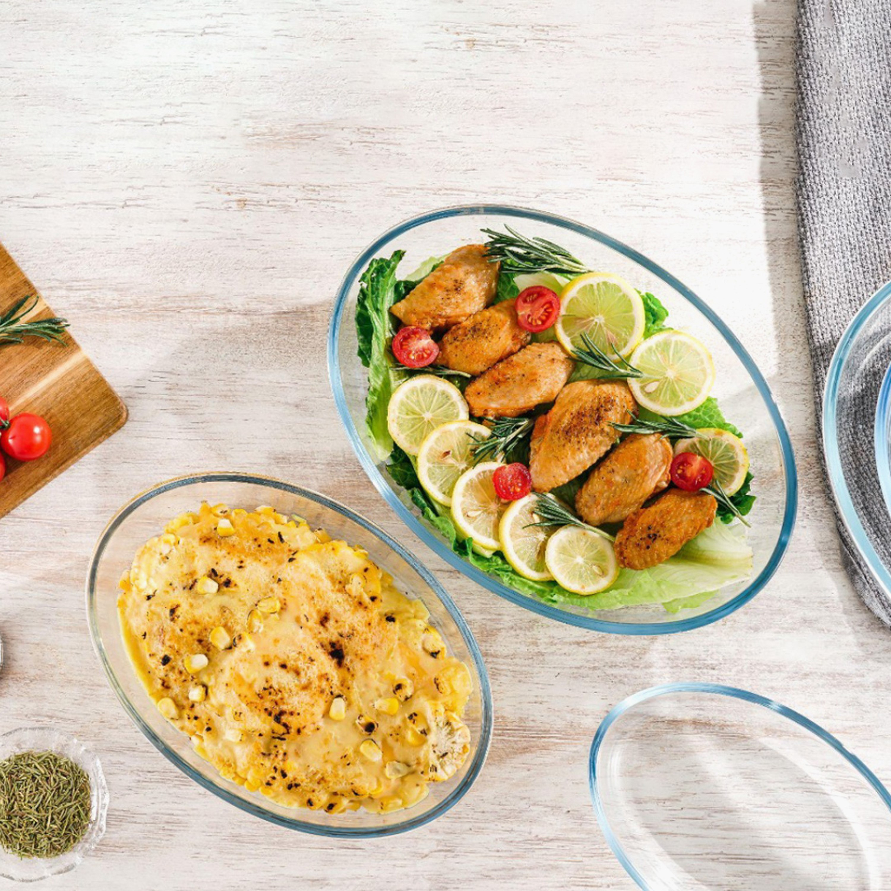 طقم صواني خبز بيضاوية 3 قطع من صفا-hbxkitchen-bakeware-image-6