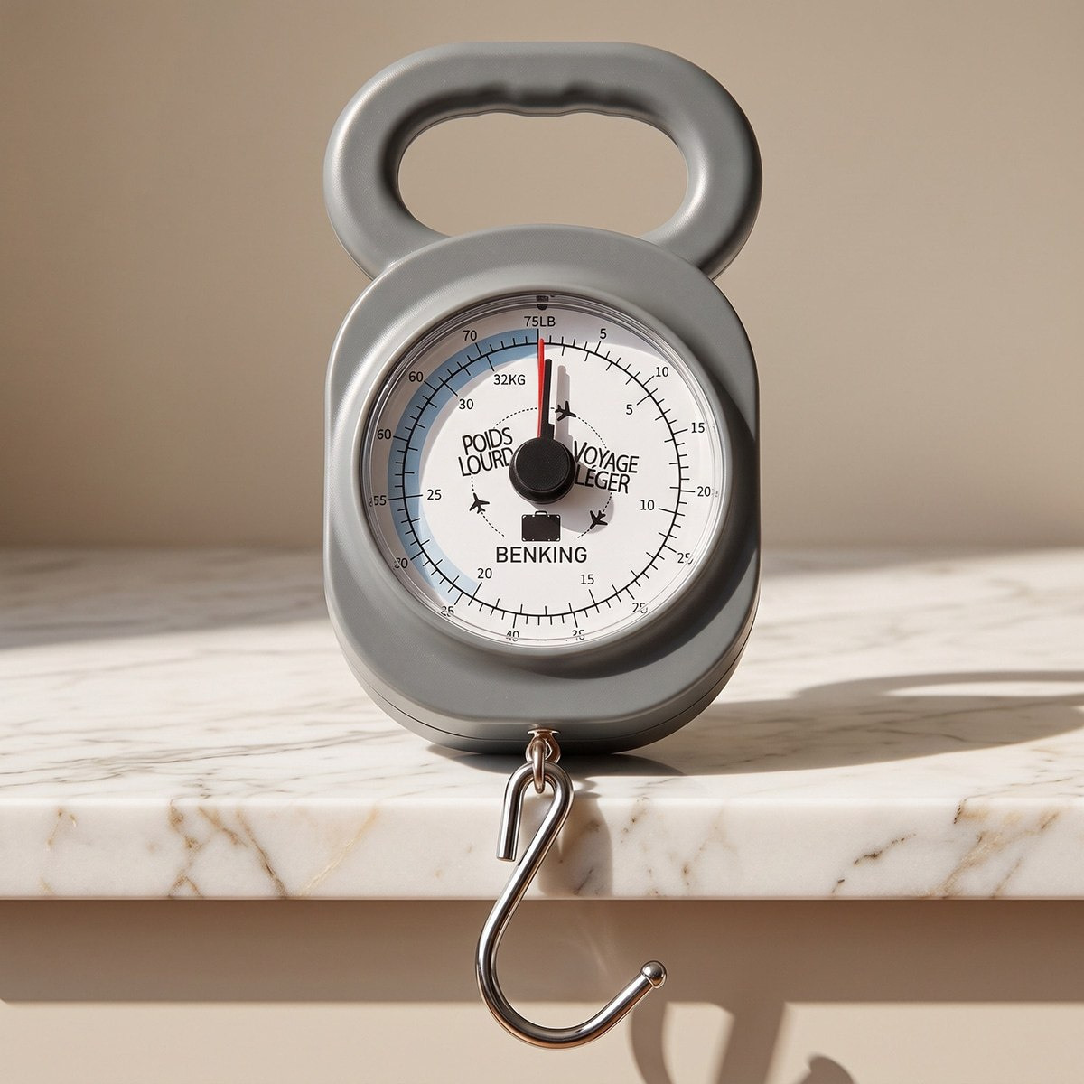 Safa Analog Luggage Scale with Hook for Bag Weight up to 35 kg-hbxhomeware-hbxkitchen-image-1