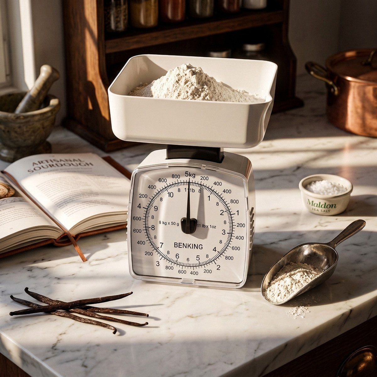 Safa Retro Style Analog Kitchen Scale for Weights up to 5 kg-hbxhomeware-hbxkitchen-image-1