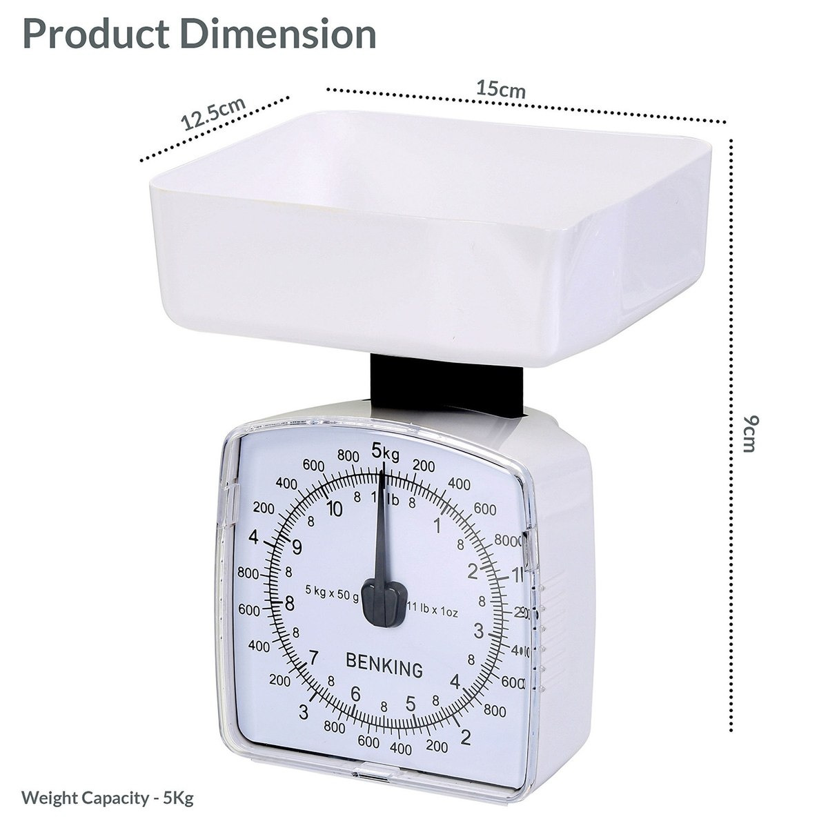 Safa Retro Style Analog Kitchen Scale for Weights up to 5 kg-hbxhomeware-hbxkitchen-image-4