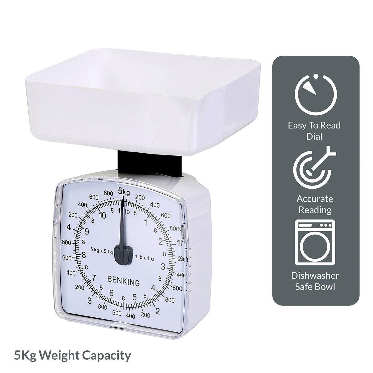 Safa Retro Style Analog Kitchen Scale for Weights up to 5 kg-hbxhomeware-hbxkitchen-image-7