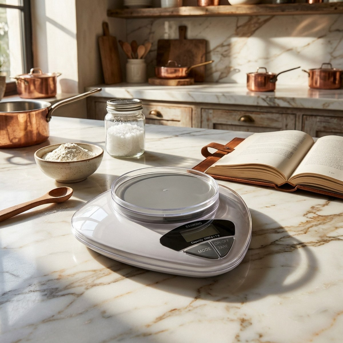 ميزان مطبخ رقمي مع وعاء لوزن يصل إلى 5 كجم من صفا-hbxhomeware-hbxkitchen-image-1