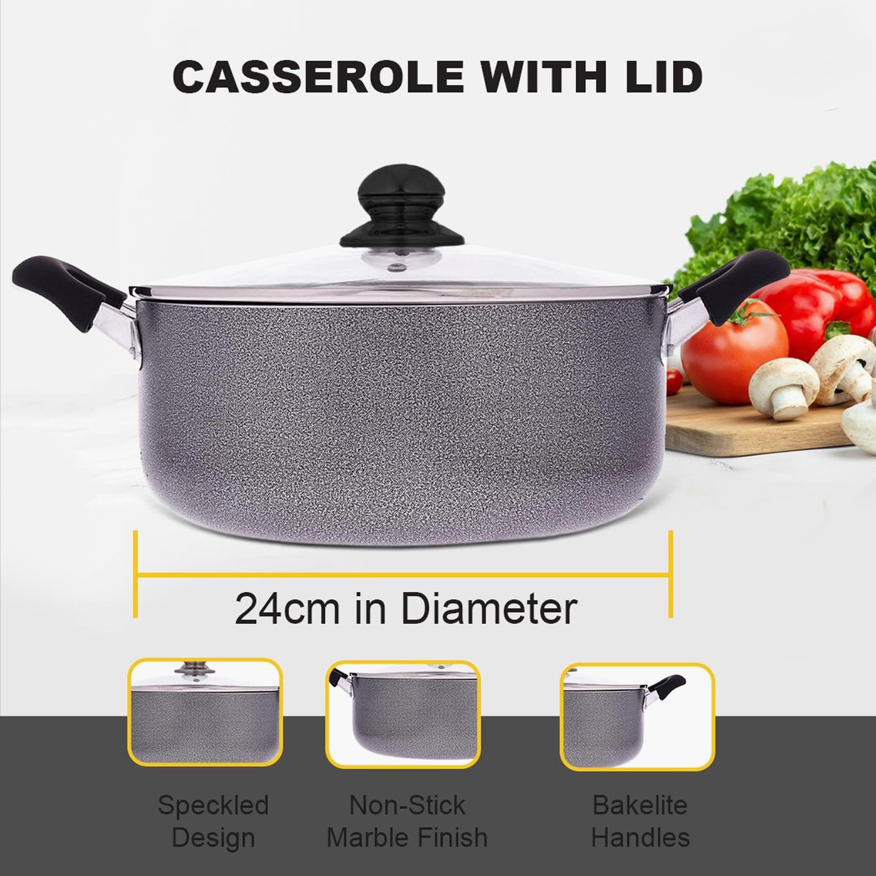 Safa Non-Stick Casserole with Glass Lid-hbxdecorandfurnishings-tabletop-serveware-image-3