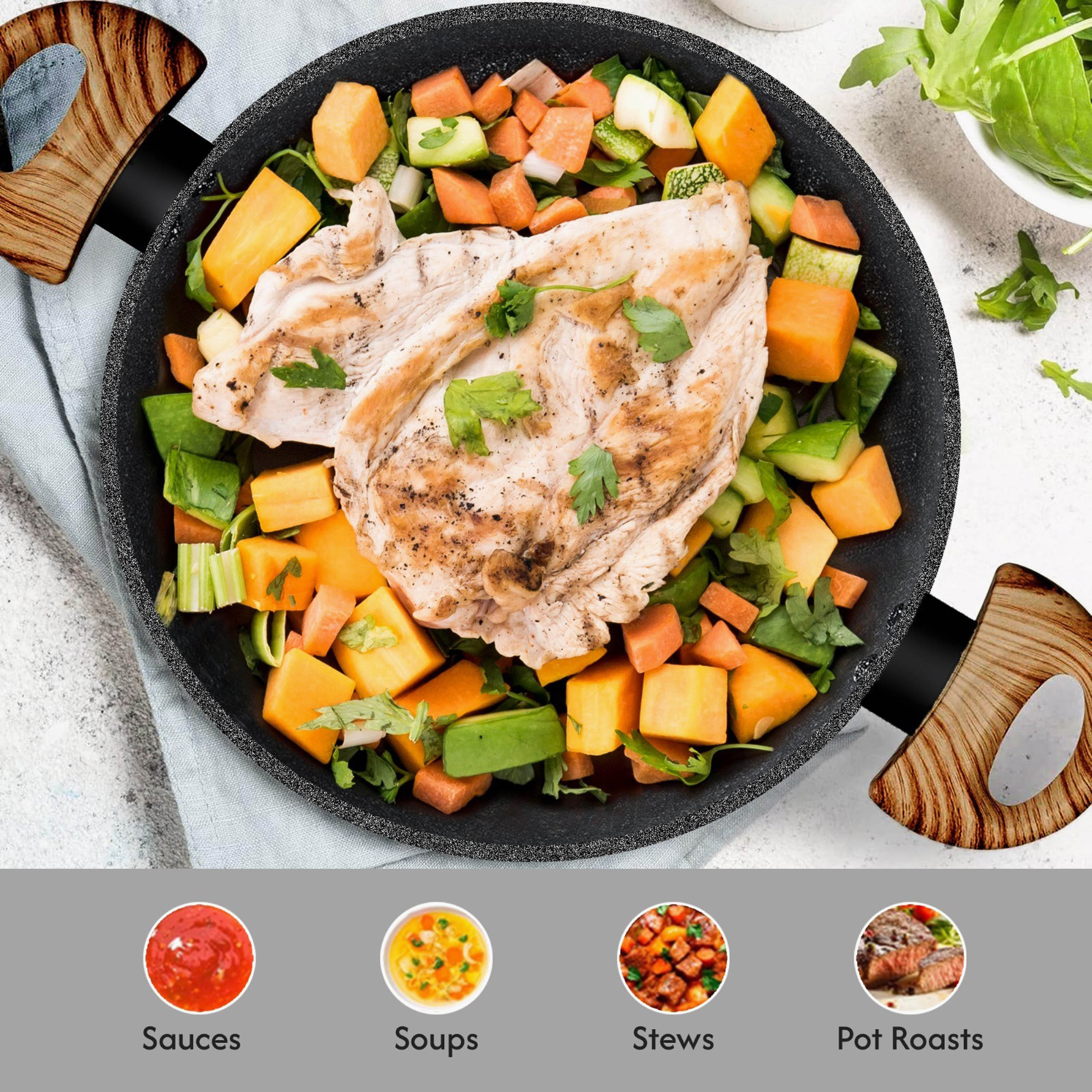 Safa Marble Non-Stick Casserole - 24 cm-hbxdecorandfurnishings-tabletop-serveware-image-5