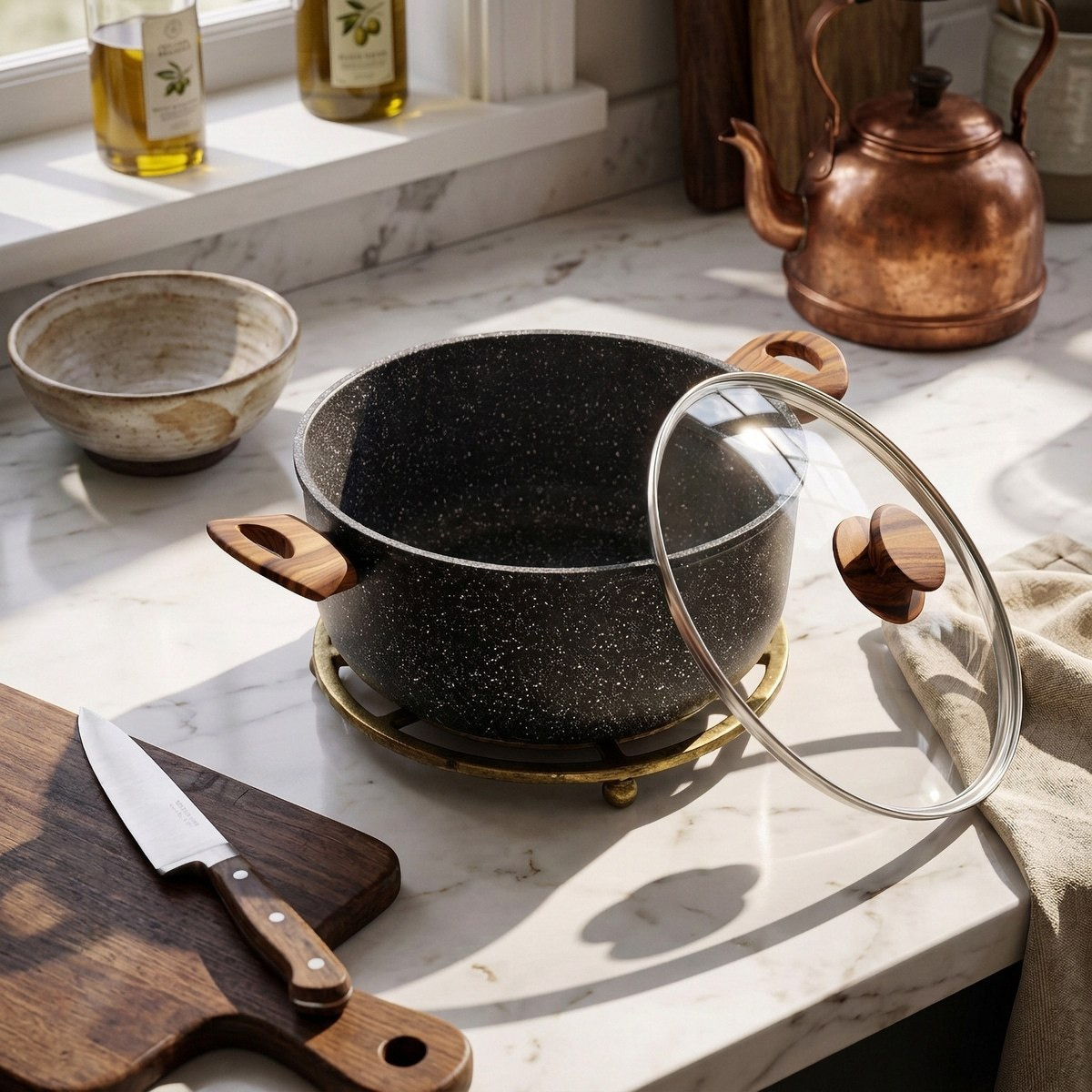 قدر طهي رخامي غير لاصق من صفا - 26 سم-hbxhomeware-hbxkitchen-image-1