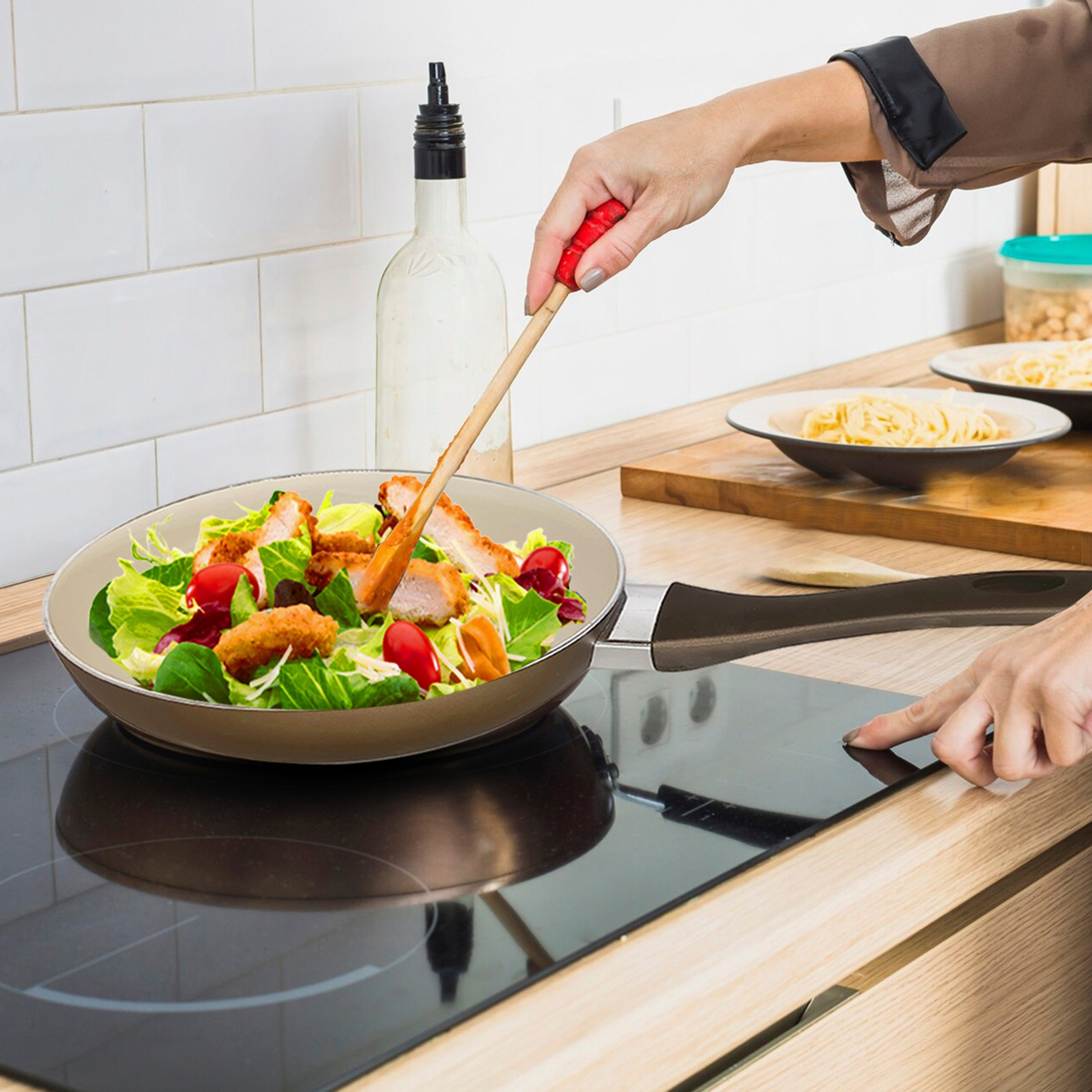 مقلاة سيراميك غير لاصقة من صفا - 22 سم-hbxhomeware-hbxkitchen-image-2