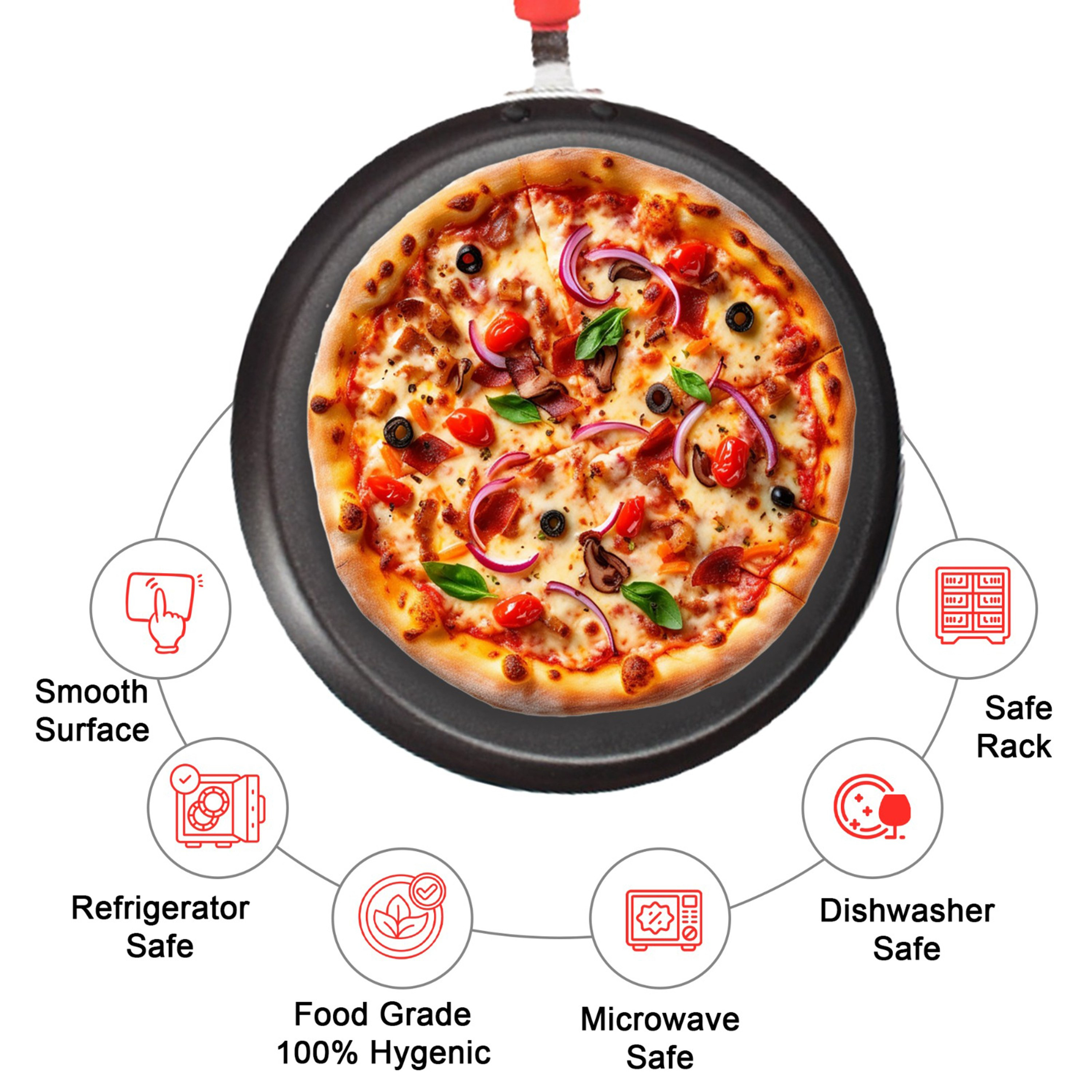 صينية بيتزا غير لاصقة من صفا - 28 سم-hbxhomeware-hbxkitchen-image-2