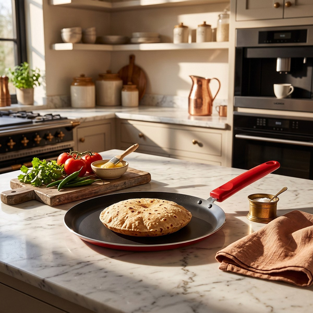 مقلاة تاوا مسطحة غير لاصقة من صفا - 30 سم-hbxhomeware-hbxkitchen-image-1
