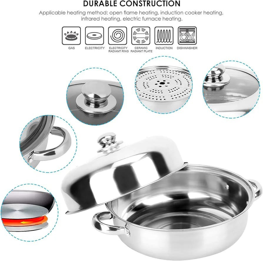 Safa Stainless Steel Steamer-hbxhomeware-hbxkitchen-image-2