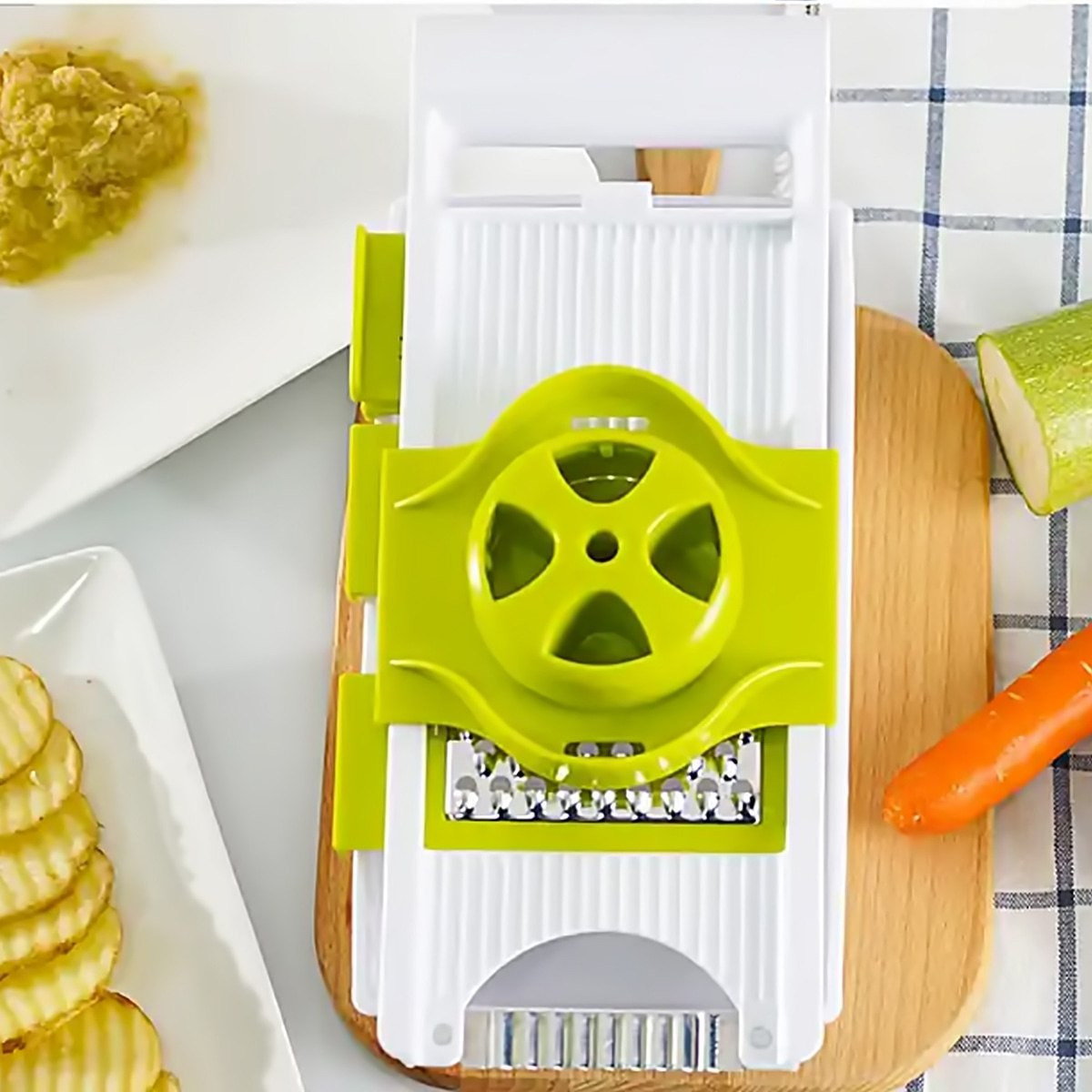 Safa Manual Vegetable Cutter Grater with 5 Interchangeable Blades-hbxkitchen-kitchenware-kitchenaccessories-image-4