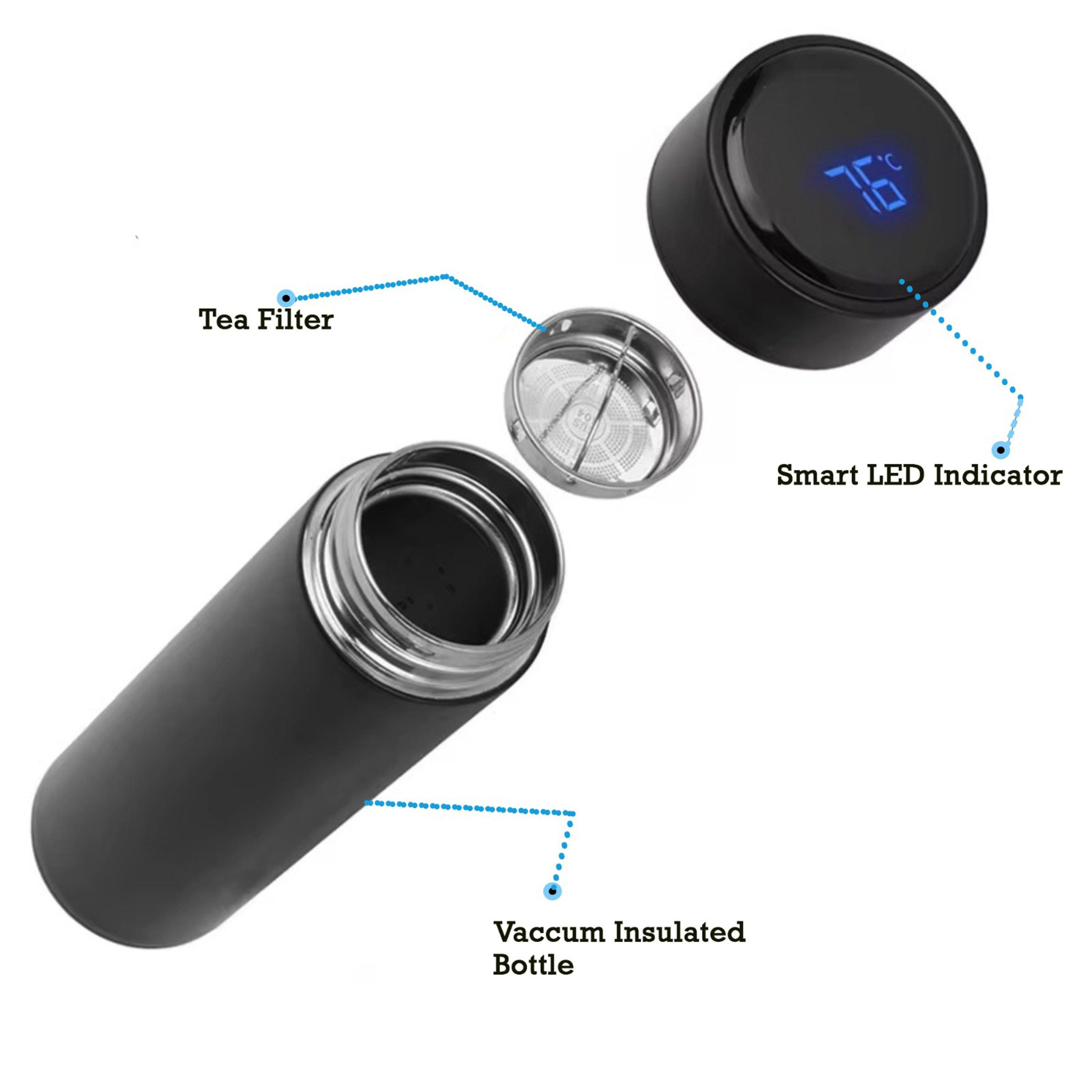 Safa Temperature Display Vacuum Insulated Water Bottle - 500 ml-hbxhomeware-hbxkitchen-image-3