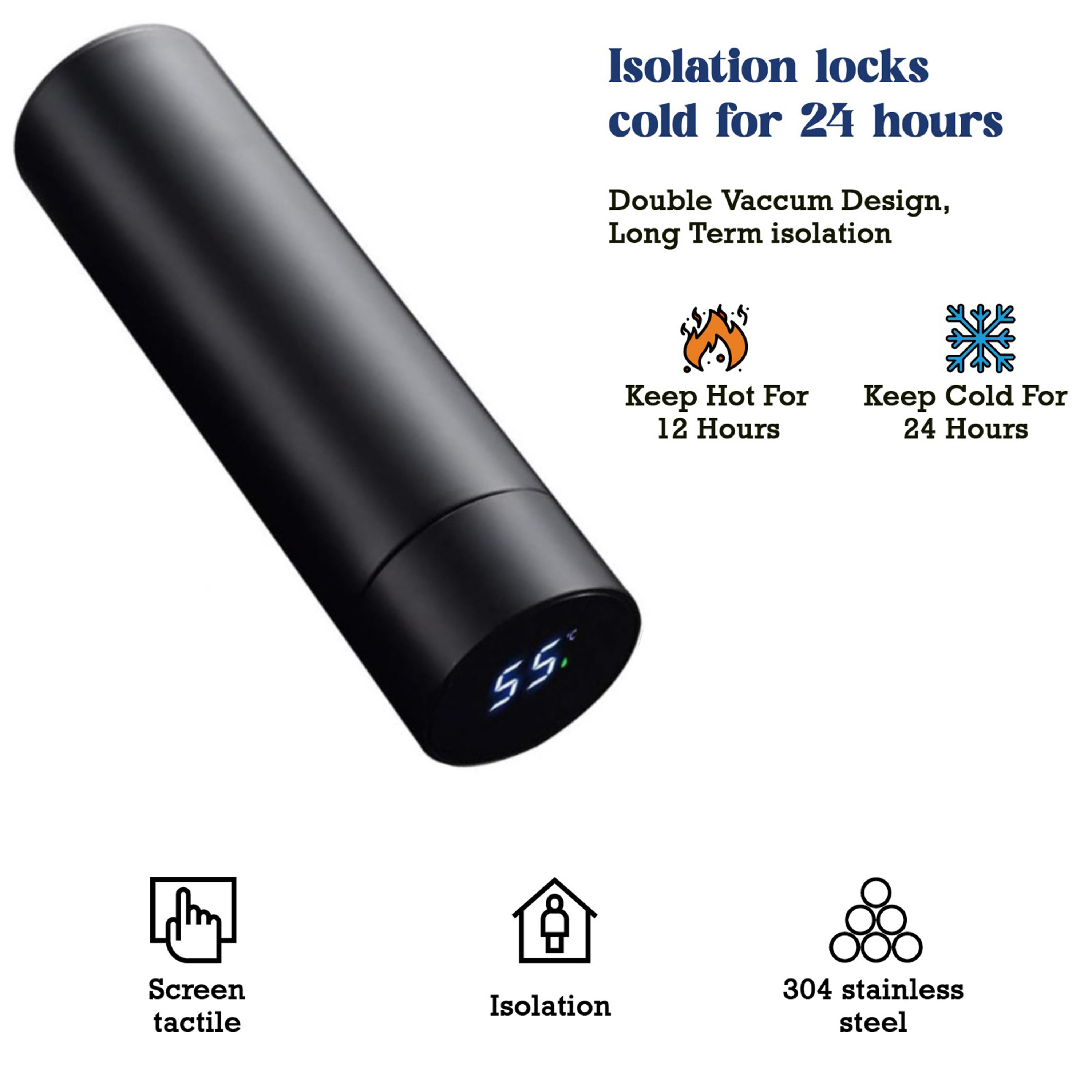 Safa Temperature Display Vacuum Insulated Water Bottle - 500 ml-hbxhomeware-hbxkitchen-image-5