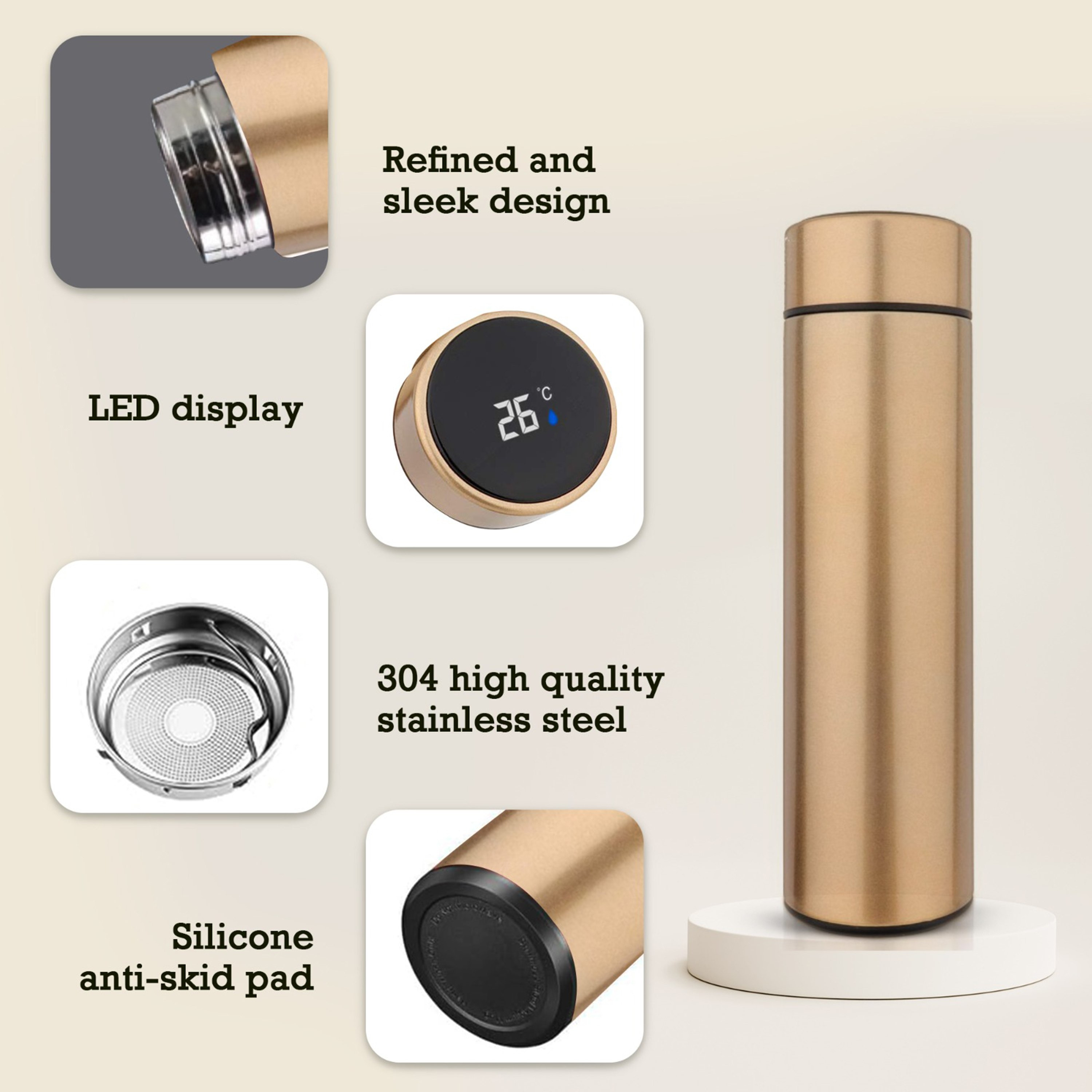 Safa Temperature Display Vacuum Insulated Water Bottle - 500 ml-hbxhomeware-hbxkitchen-image-5