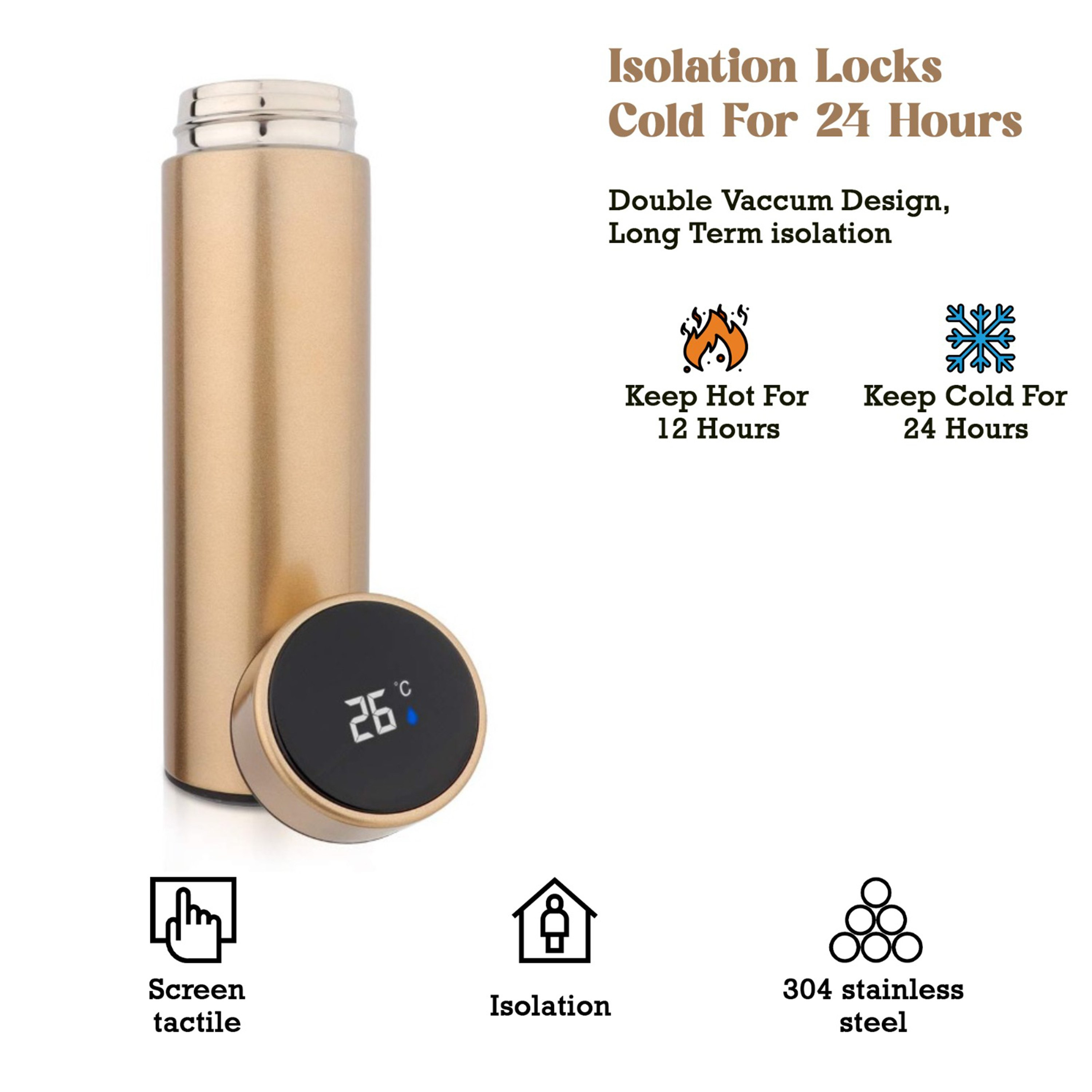 Safa Temperature Display Vacuum Insulated Water Bottle - 500 ml-hbxhomeware-hbxkitchen-image-7