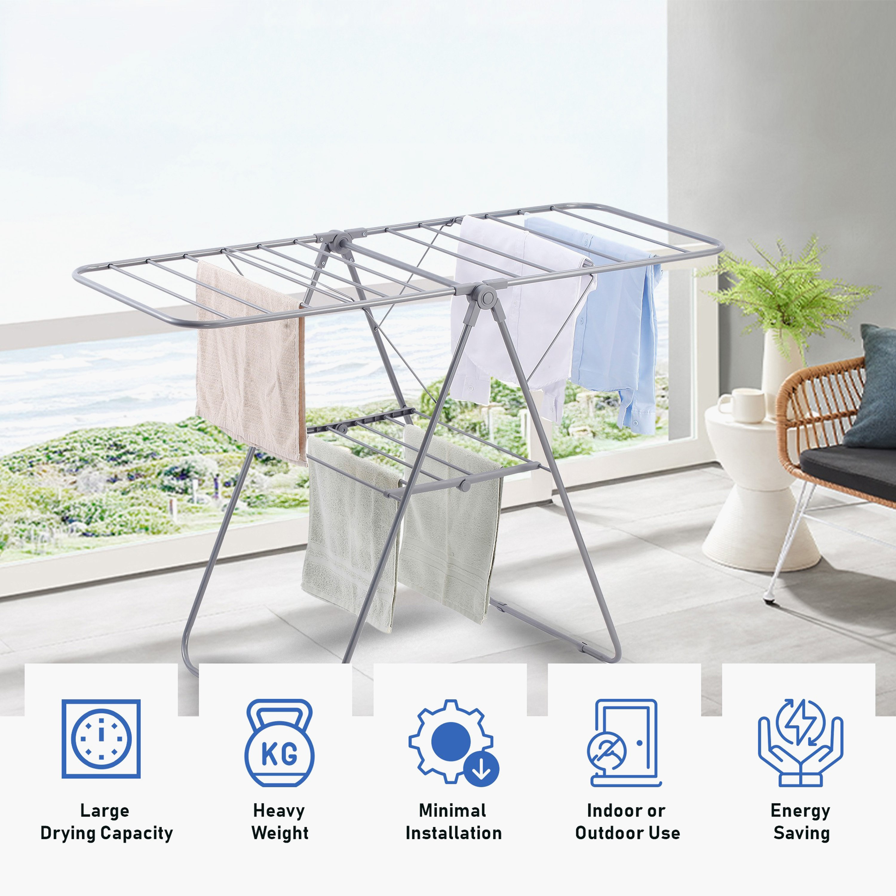 Safa Clothes Drying Rack Stand-hbxhomeware-bathandlaundry-clothesdryingracks-image-5