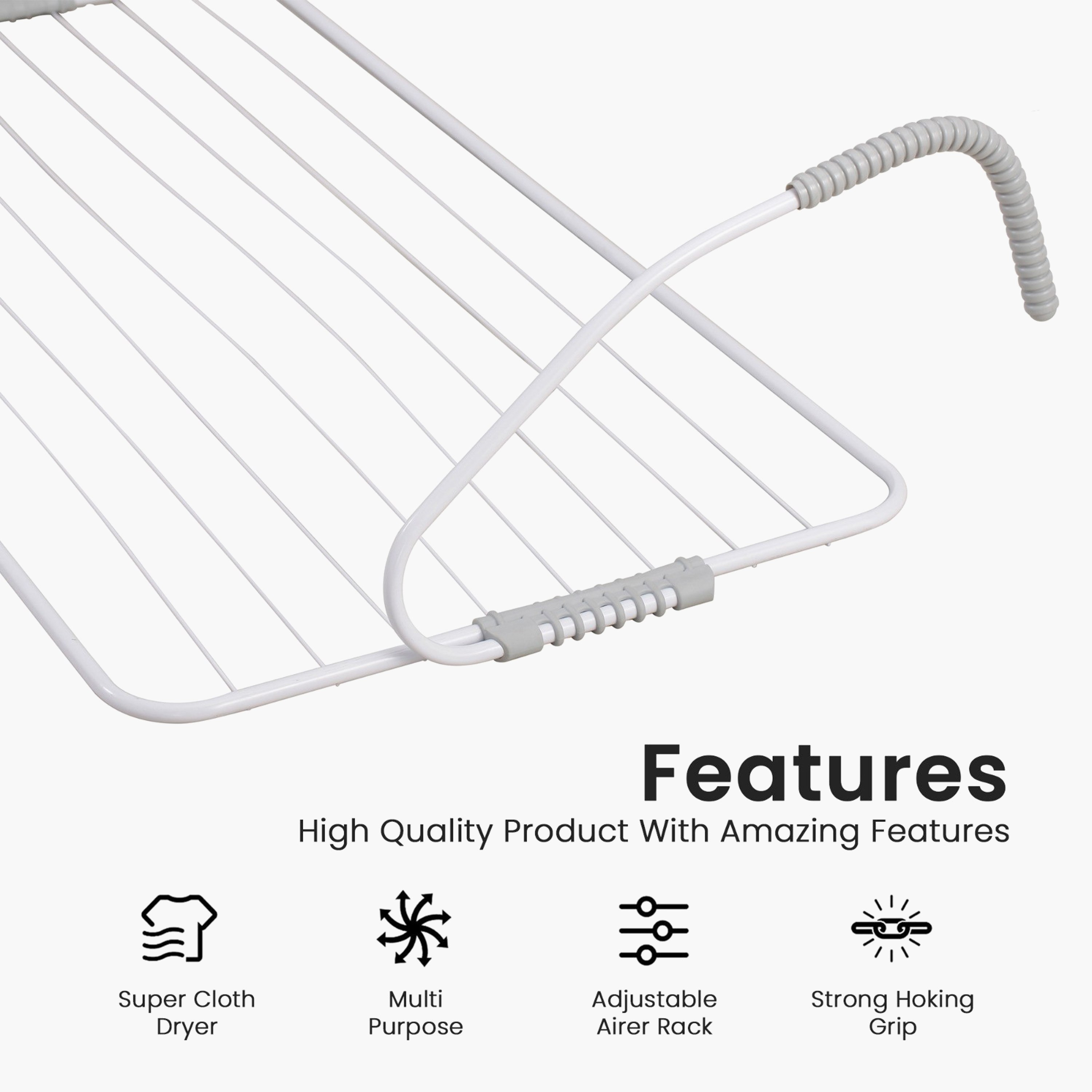 منشر غسيل معدني قابل للطي من صفا-hbxhomeware-bathandlaundry-clothesdryingracks-image-4