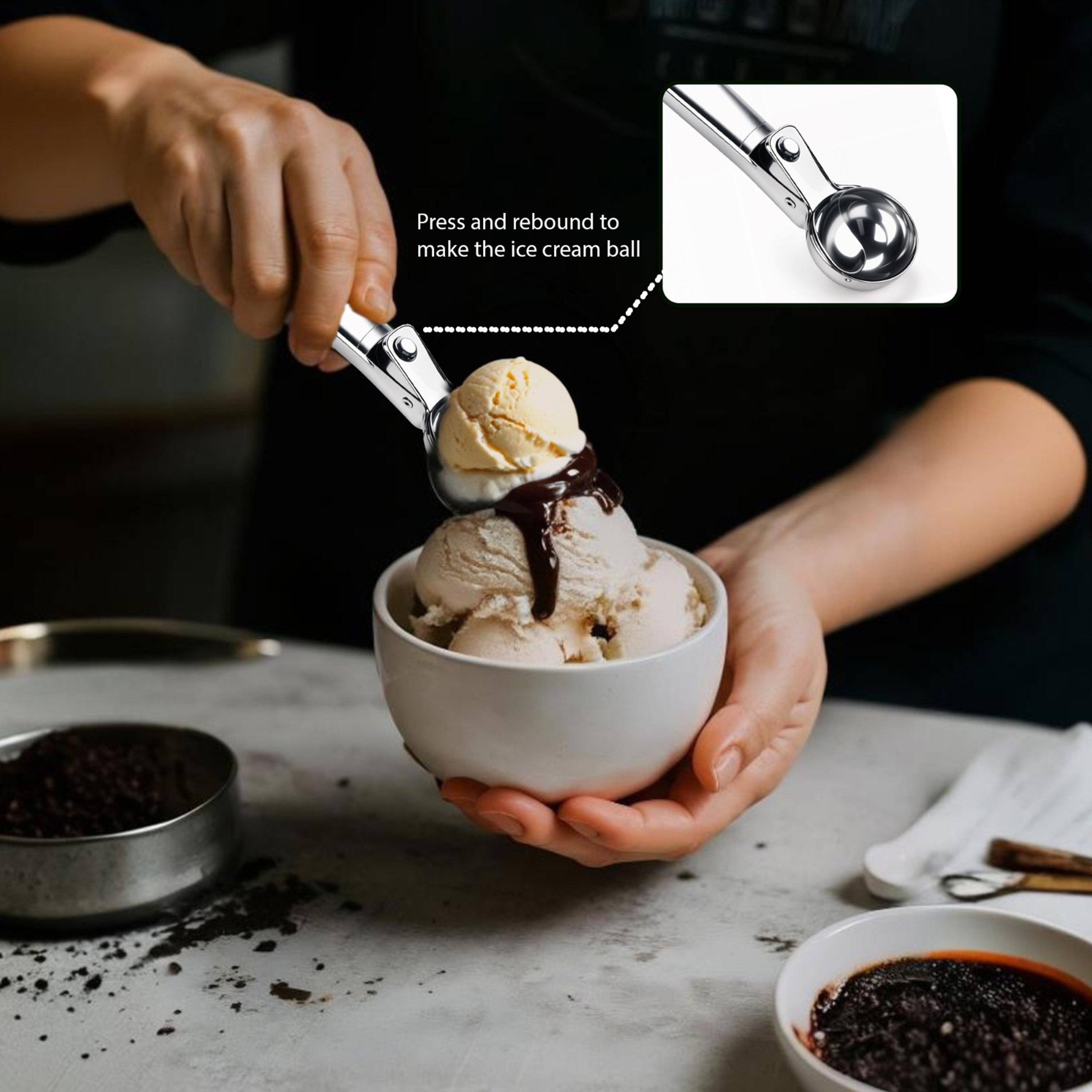 Safa Stainless Steel Ice Cream Scoop-hbxhomeware-hbxkitchen-image-4