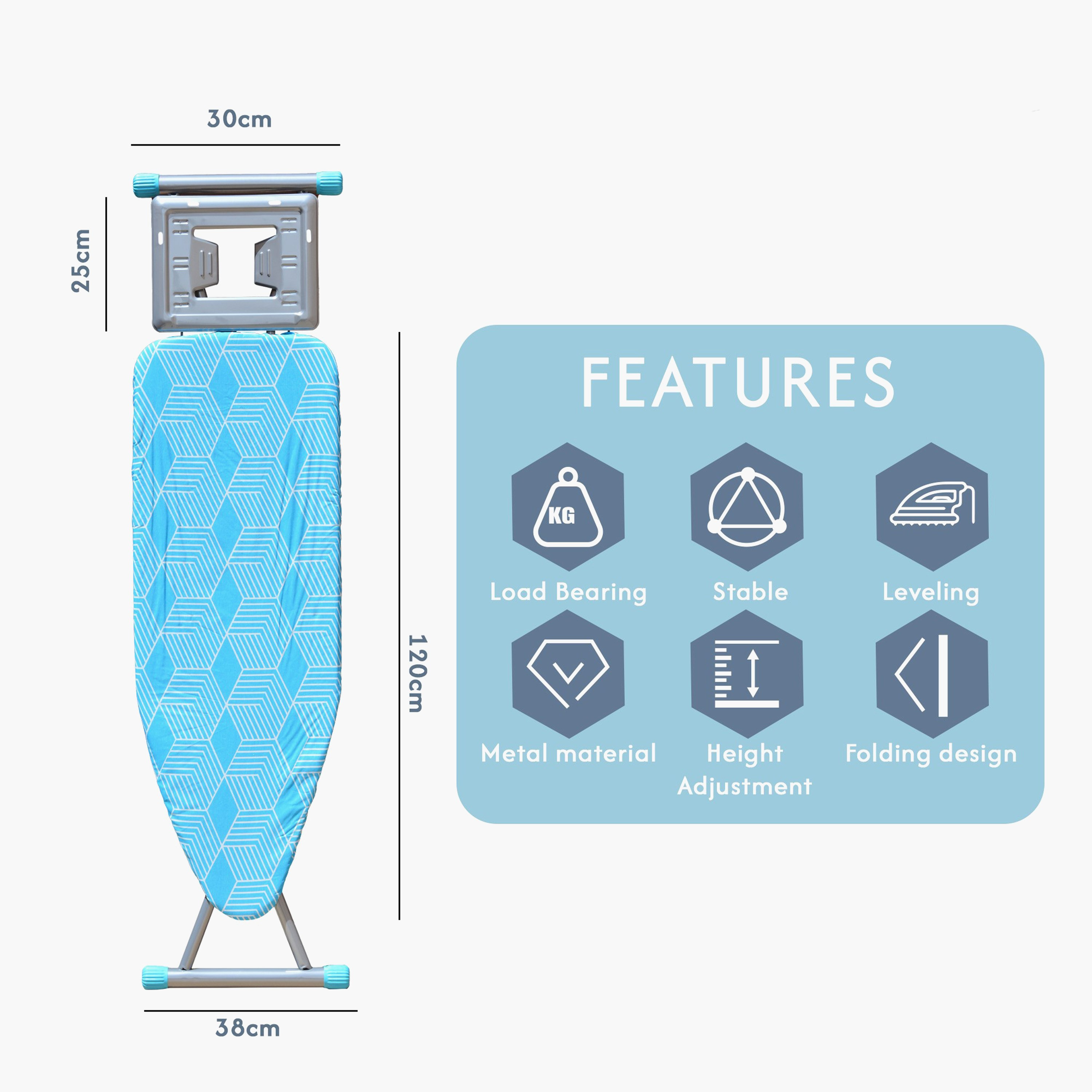 Safa Adjustable Ironing Board-hbxhomeware-hbxbathroom-image-5