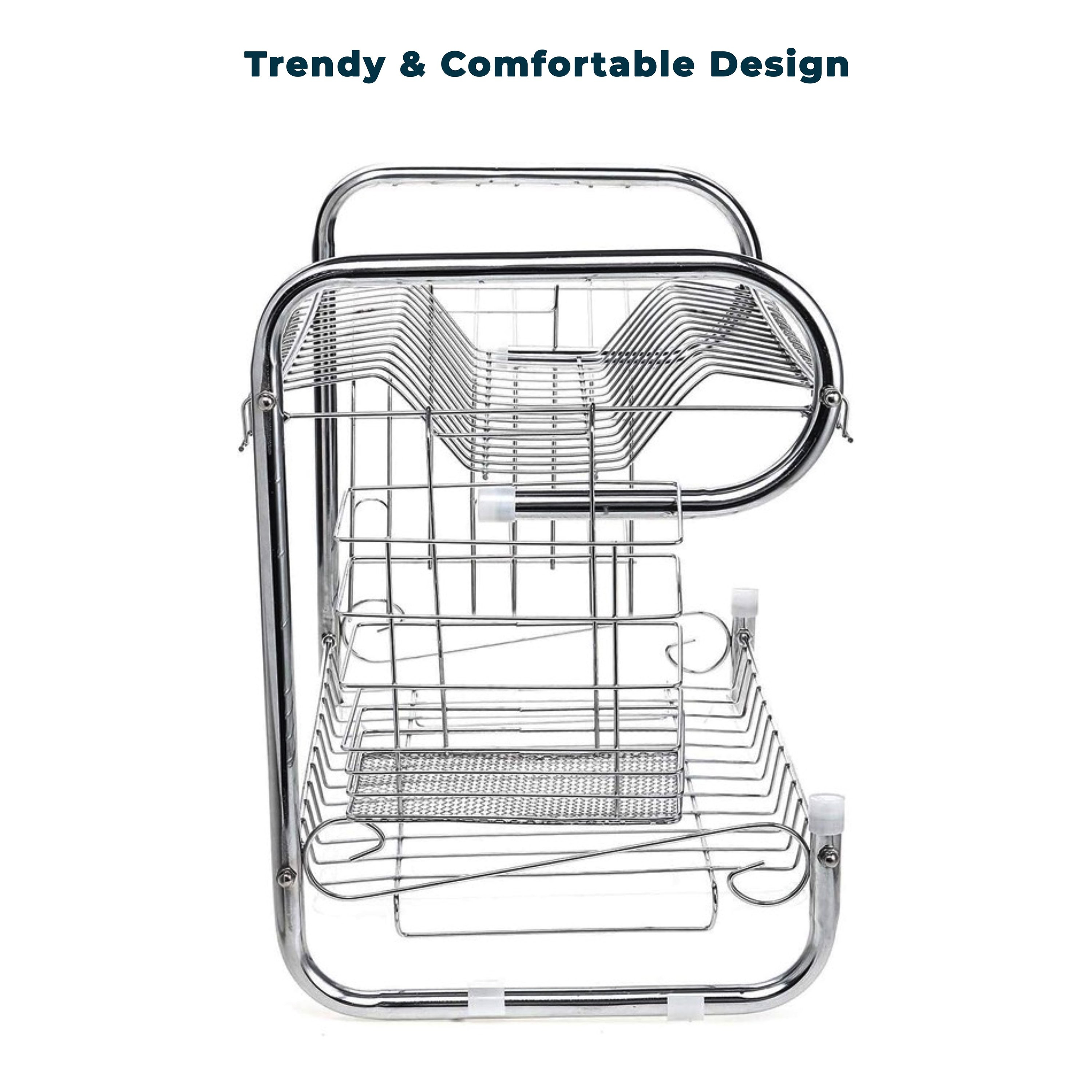 رف تجفيف صحون مضاد للصدأ بطابقين ومصفاة حوض للمطبخ من صفا-hbxhomeware-hbxkitchen-image-4