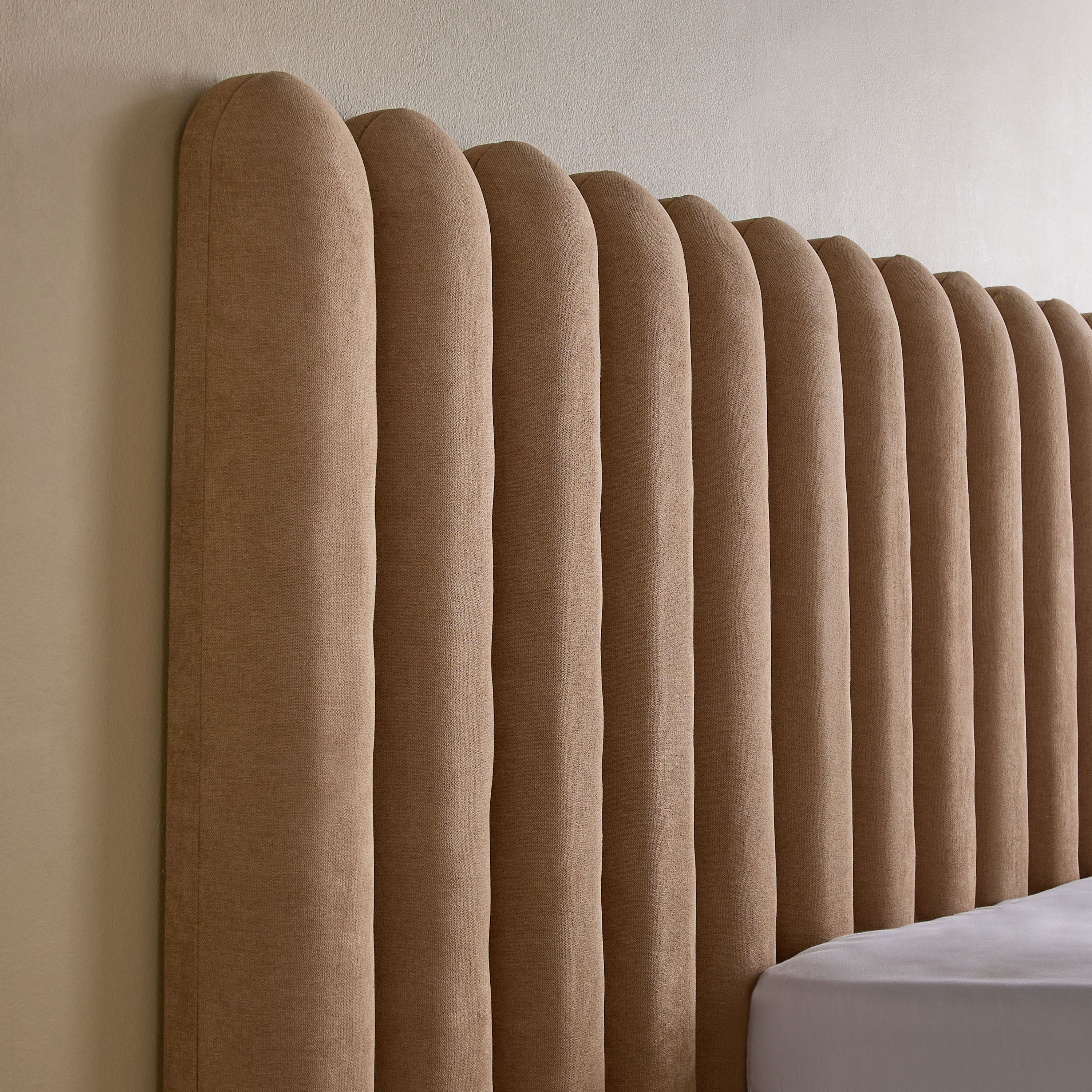 Curvy Brooks Extended Headboard King Upholstered Bed - 180x200 cm-PROMO_HB_UAE_HBX10_250526-image-4