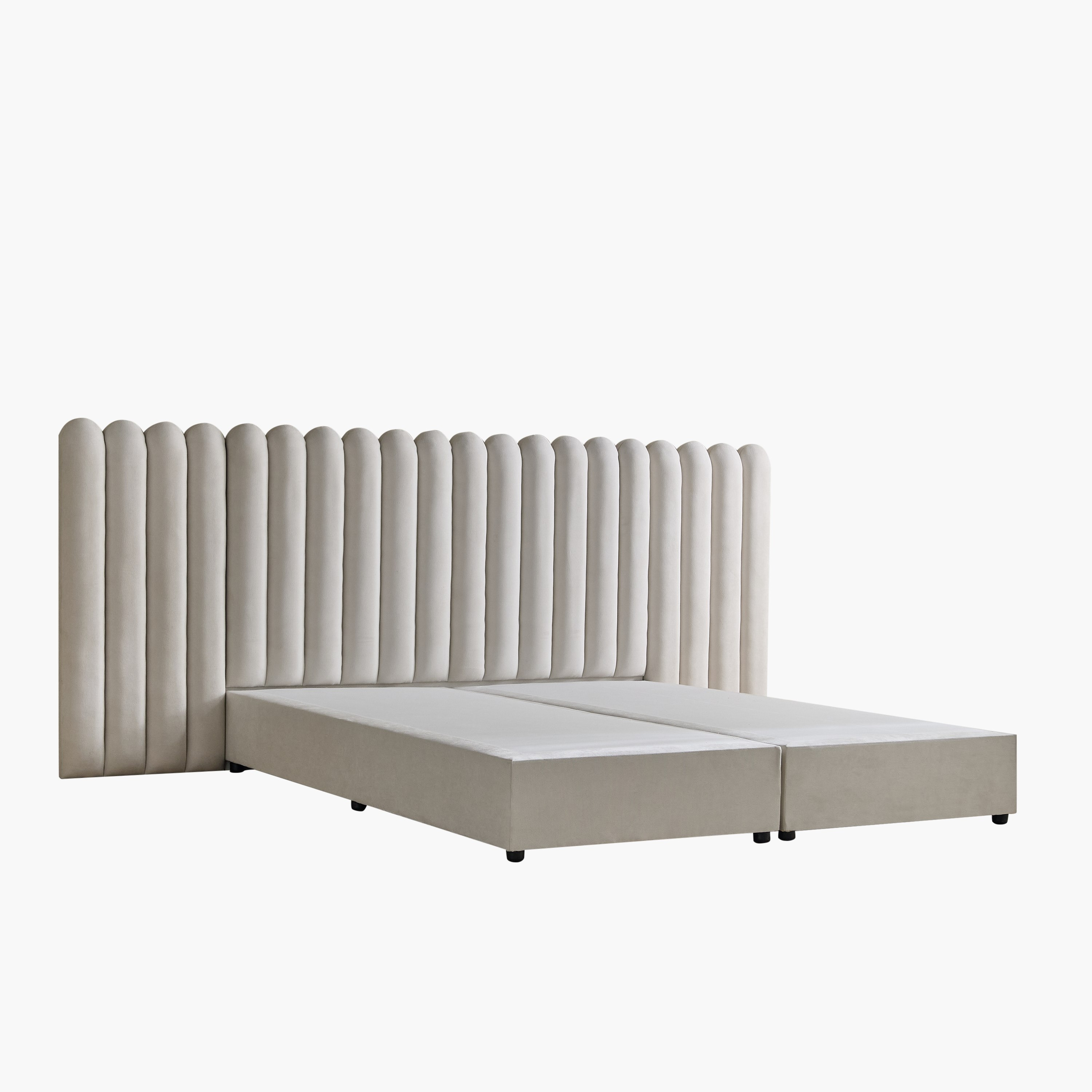 Curvy Brooks Extended Headboard King Upholstered Bed - 180x200 cm-PROMO_HB_UAE_HBX10_250526-image-10