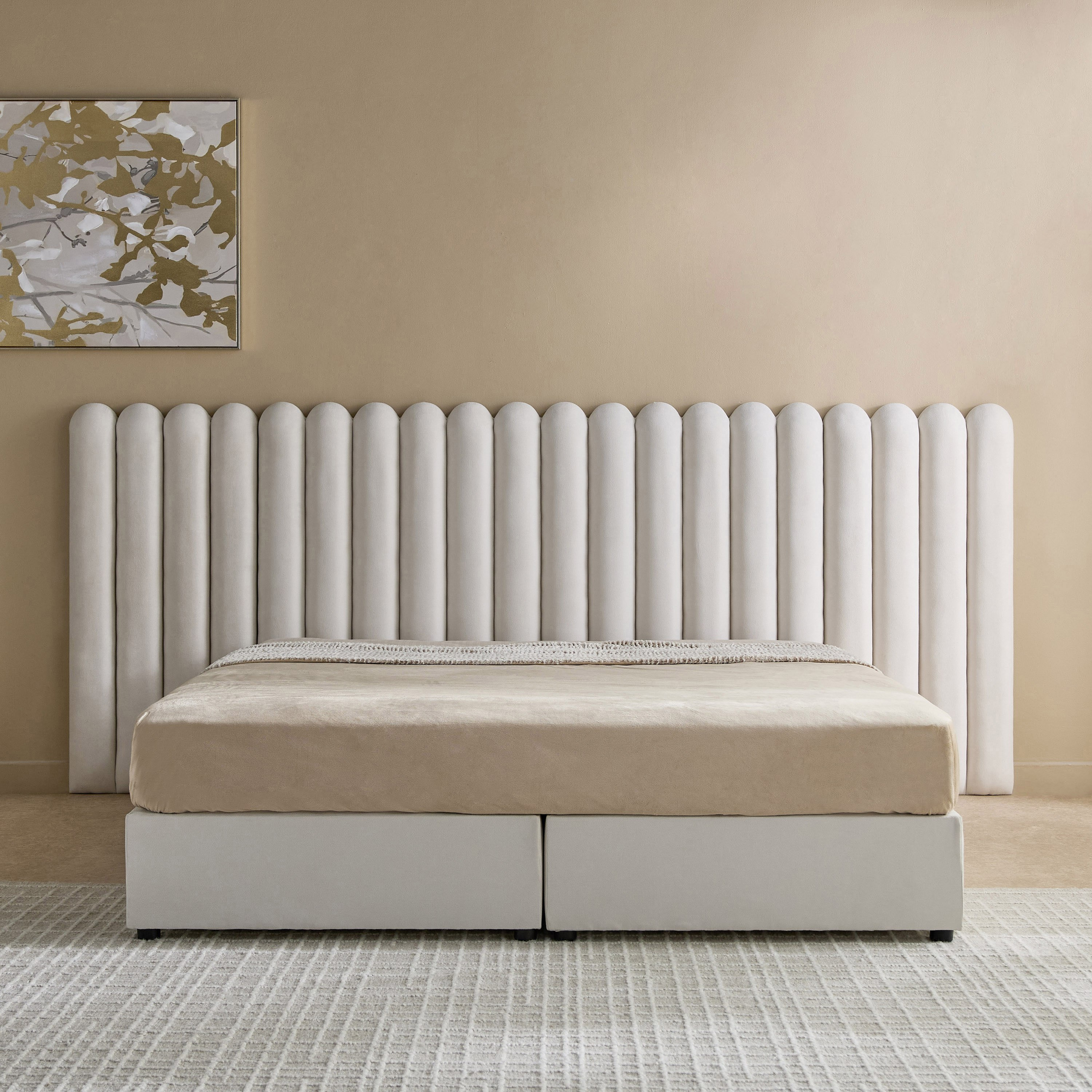 Curvy Brooks Extended Headboard King Upholstered Bed - 180x200 cm-PROMO_HB_UAE_HBX10_250526-image-2