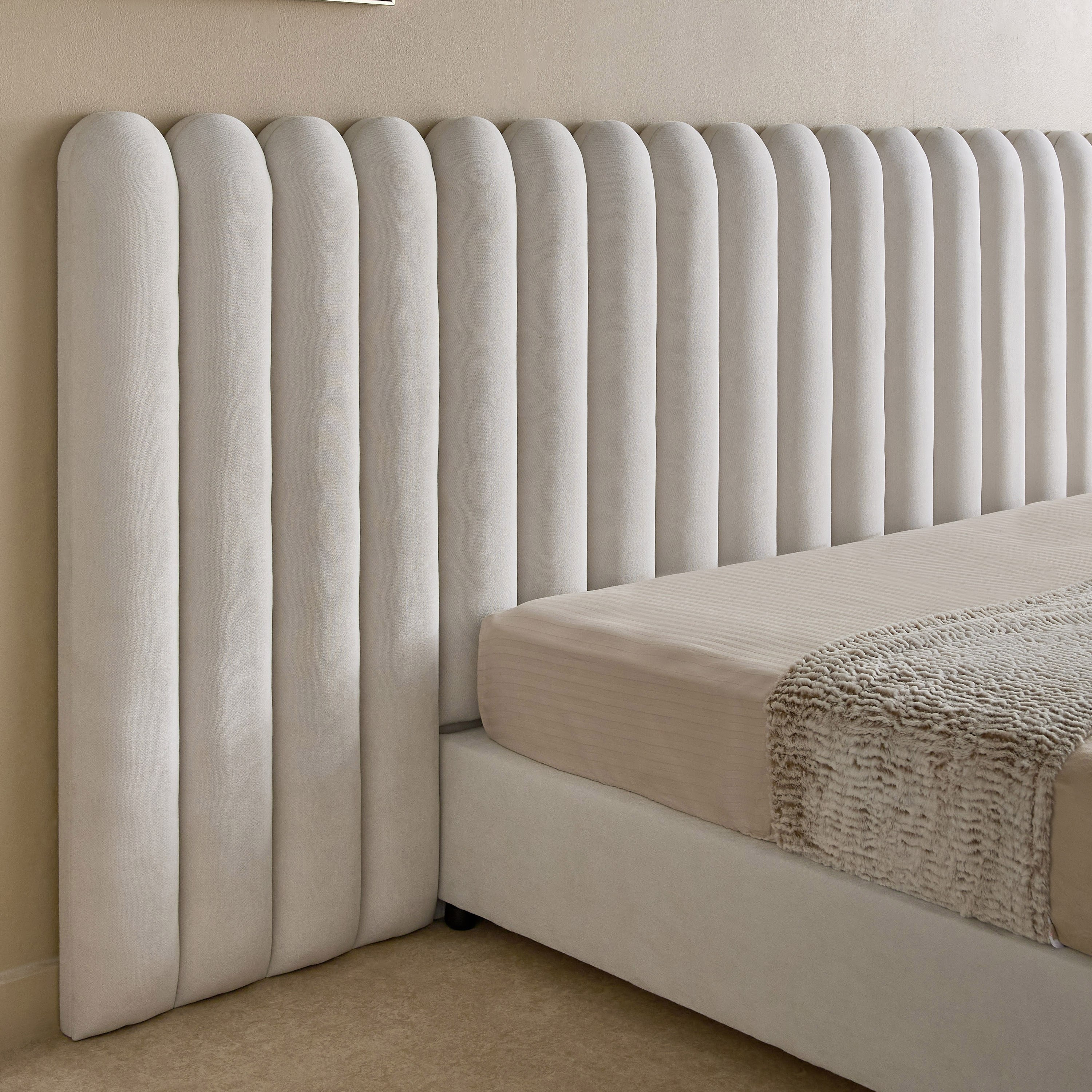 Curvy Brooks Extended Headboard King Upholstered Bed - 180x200 cm-PROMO_HB_UAE_HBX10_250526-image-3