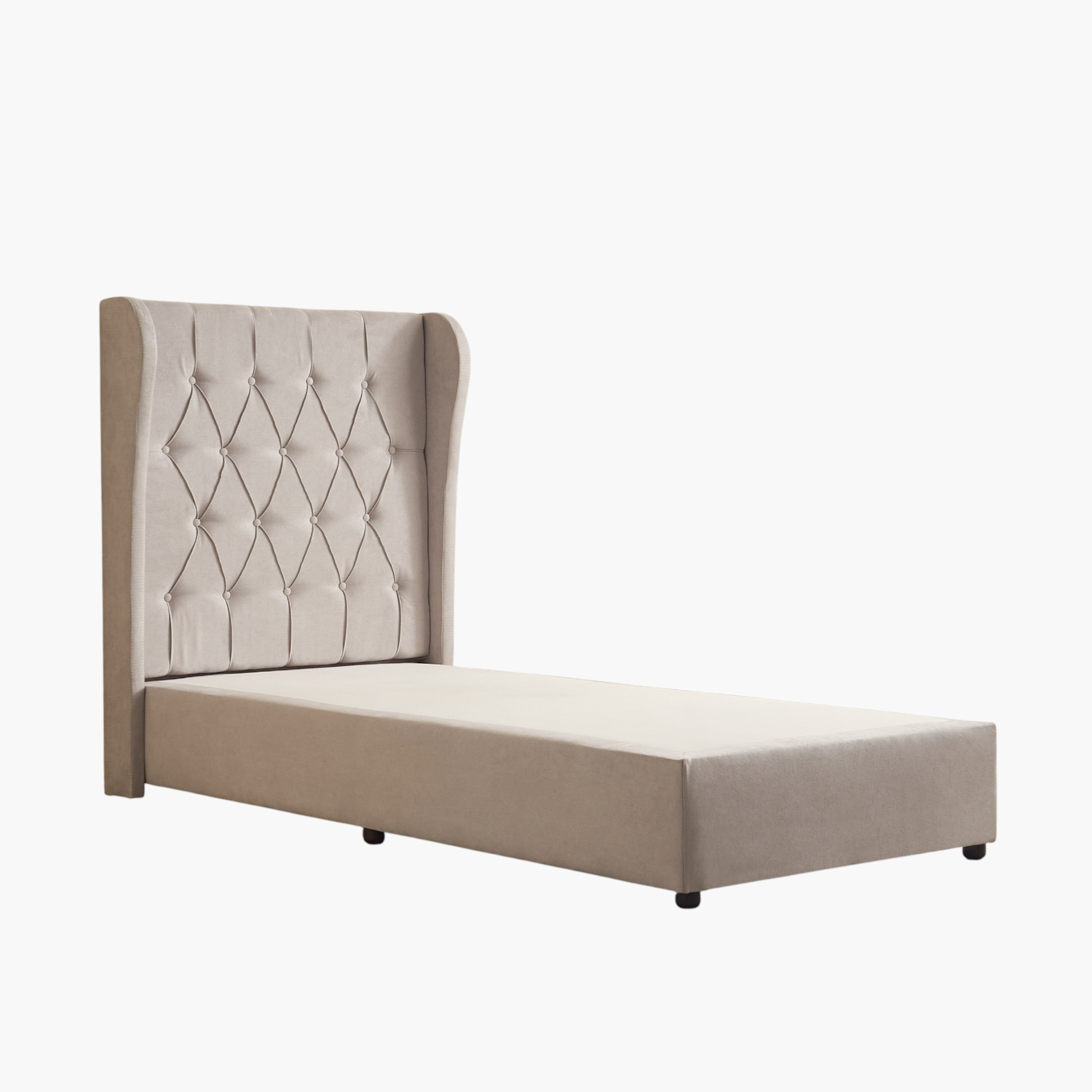 Curvy Chester Single Upholstered Bed - 90x200 cm-hbxkidsandyouth-bedsandbedsets-beds-single-image-8