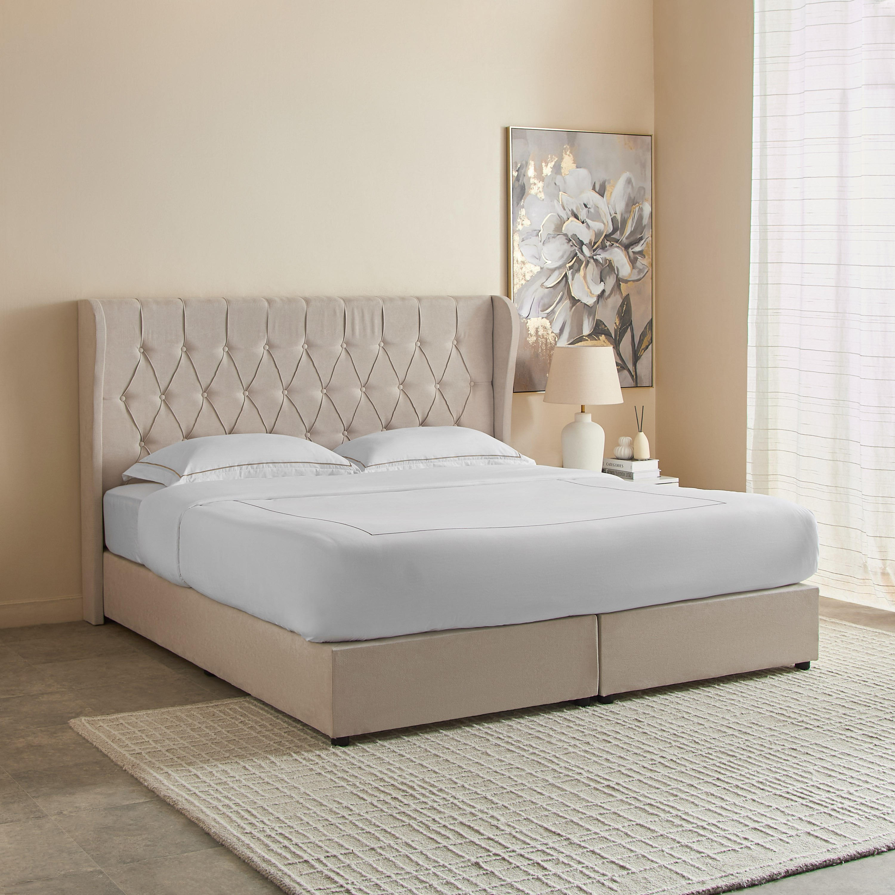 Curvy Chester King Upholstered Bed - 180x200 cm-PROMO_HB_UAE_HBX10_250526-image-1