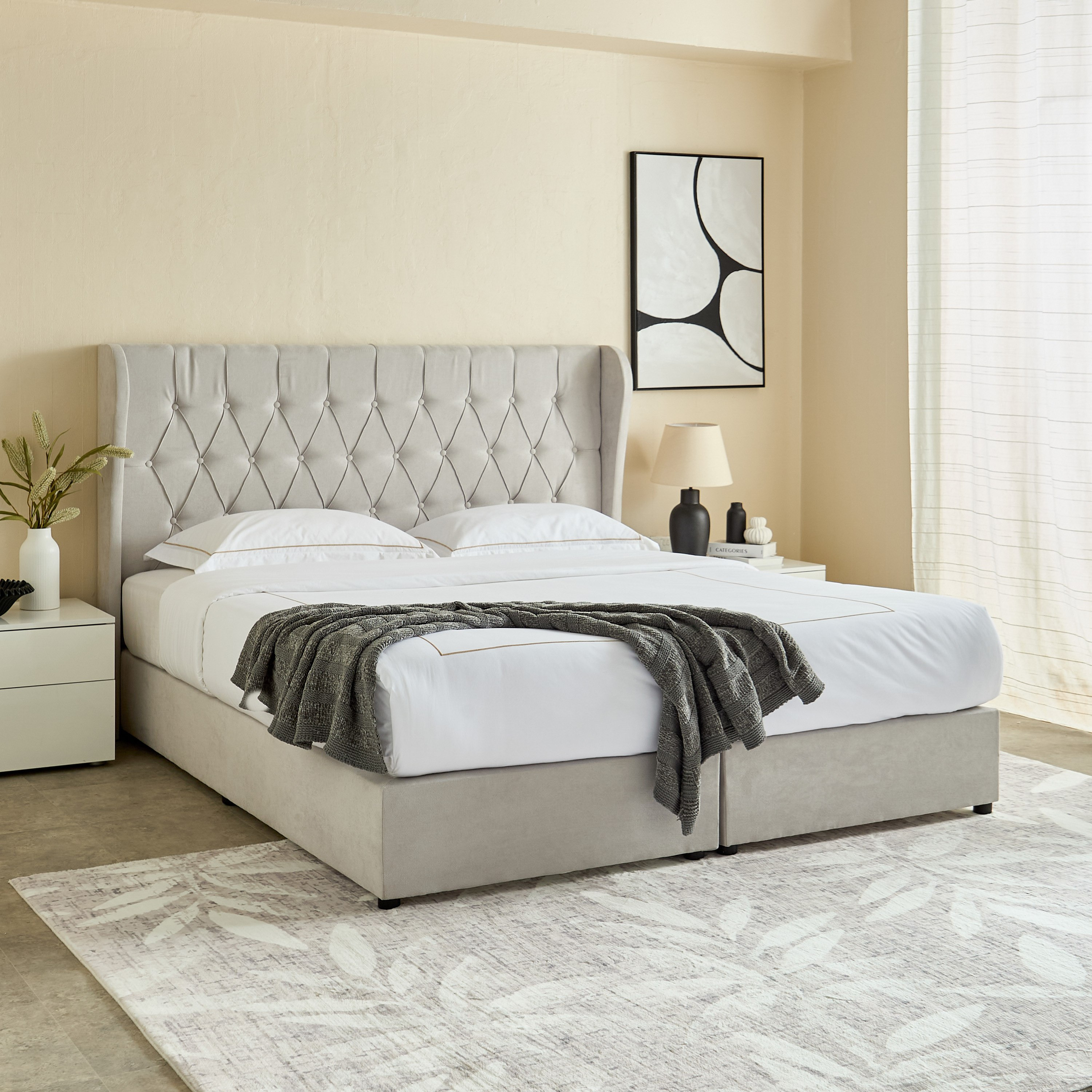 Curvy Chester King Upholstered Bed - 180x200 cm-PROMO_HB_UAE_HBX10_250526-image-9