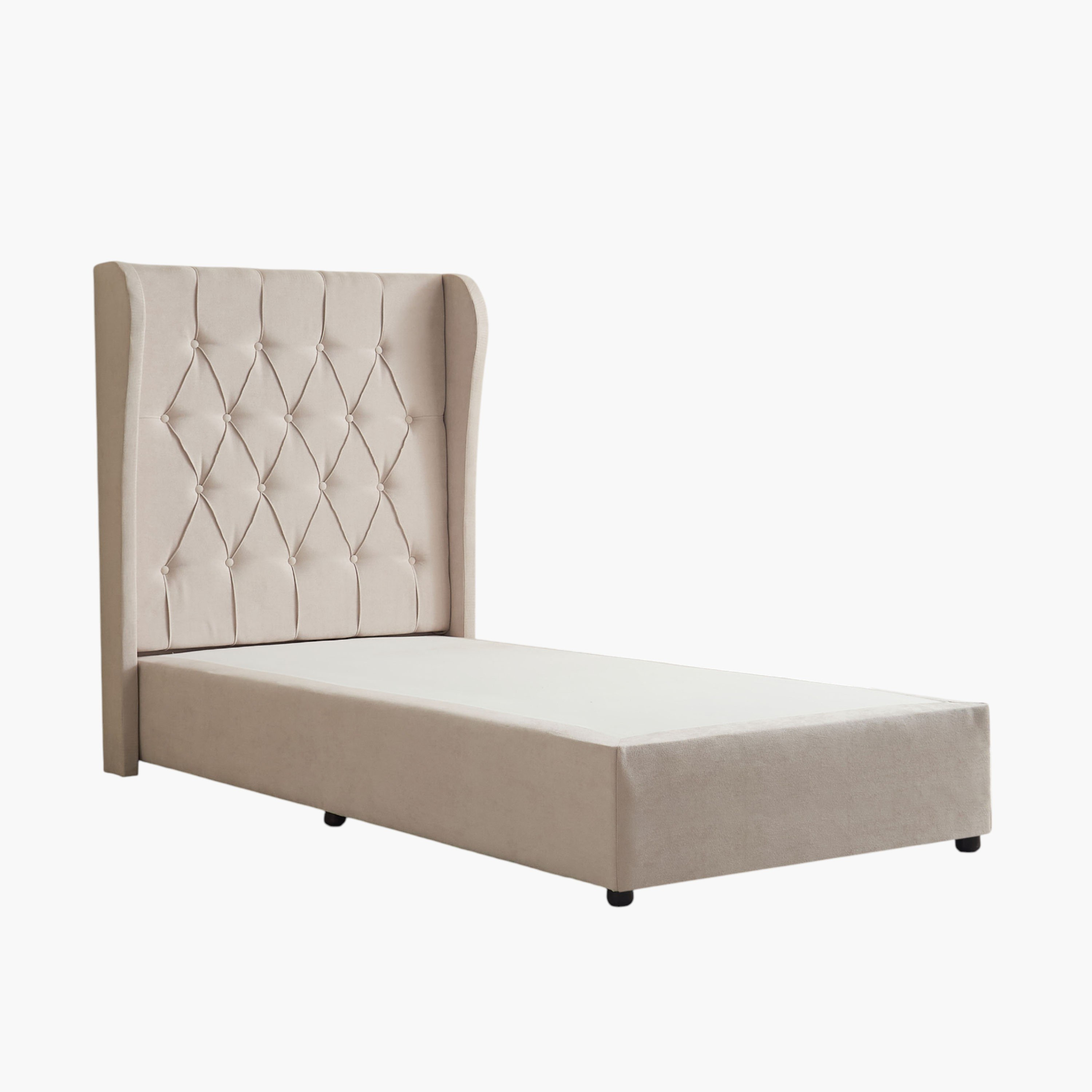 Curvy Chester Single Upholstered Bed - 90x200 cm-hbxkidsandyouth-bedsandbedsets-beds-single-image-8