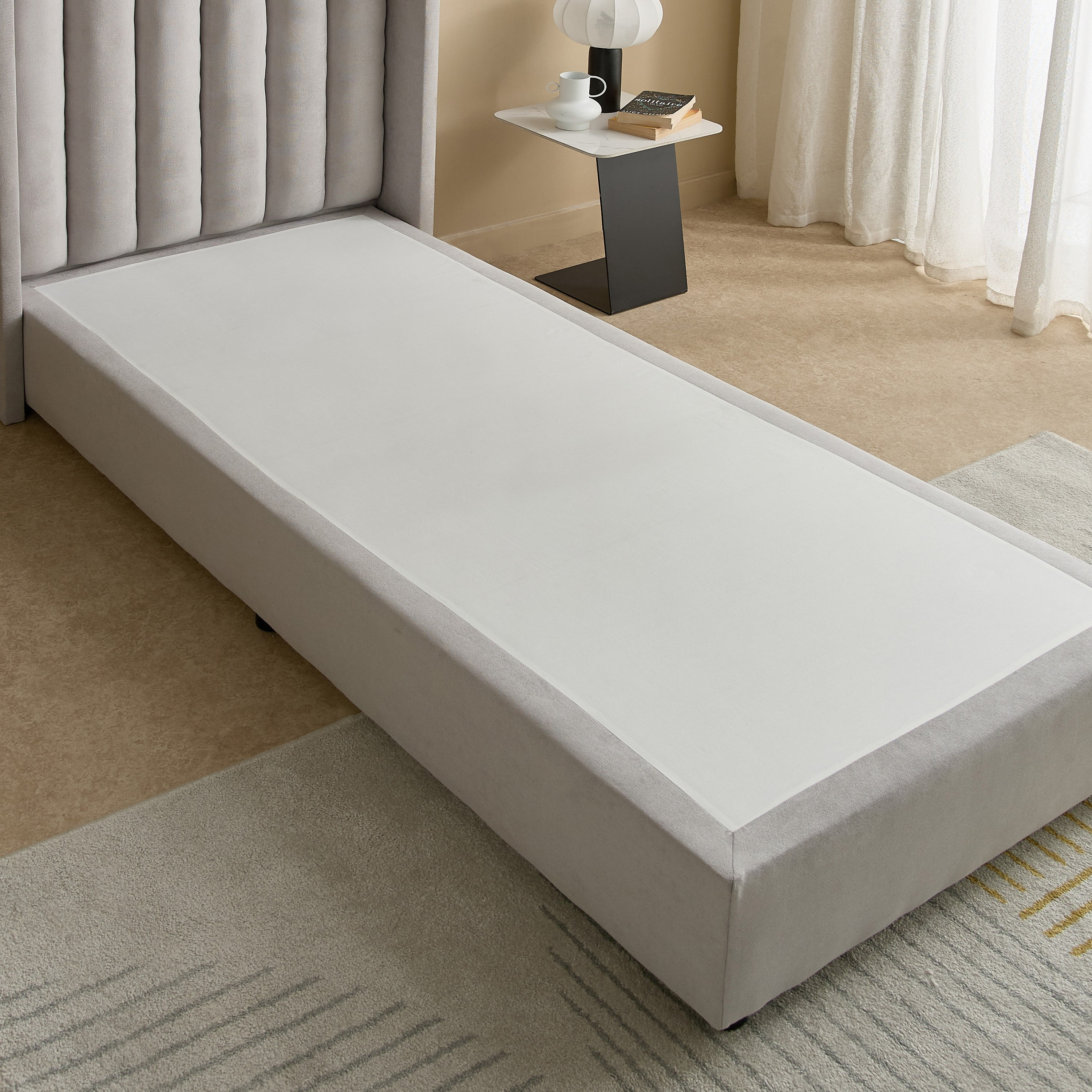 Curvy Clark Upholstered Single Bed - 90x200 cm-hbxkidsandyouth-bedsandbedsets-beds-single-image-6
