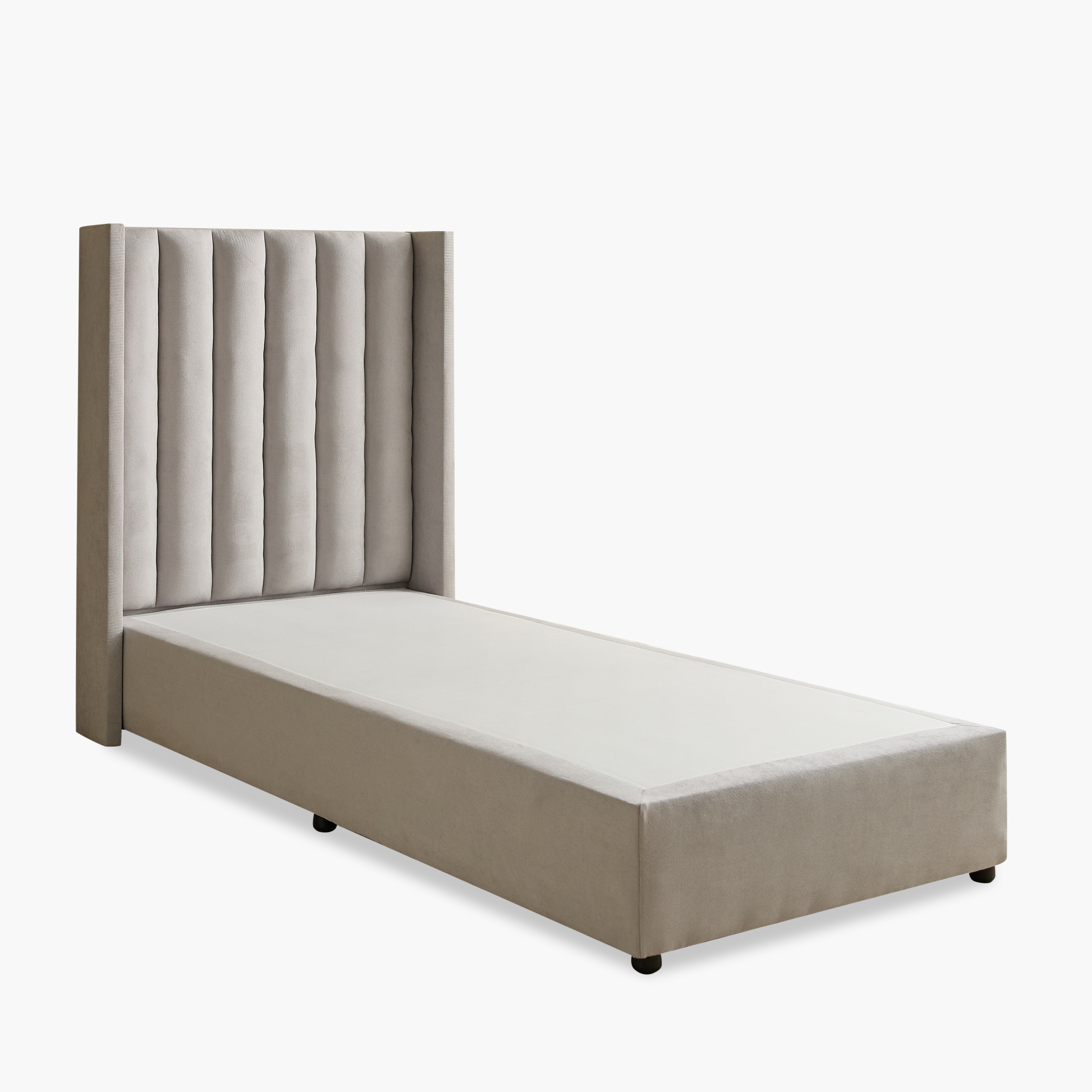 Curvy Clark Upholstered Single Bed - 90x200 cm-hbxkidsandyouth-bedsandbedsets-beds-single-image-8