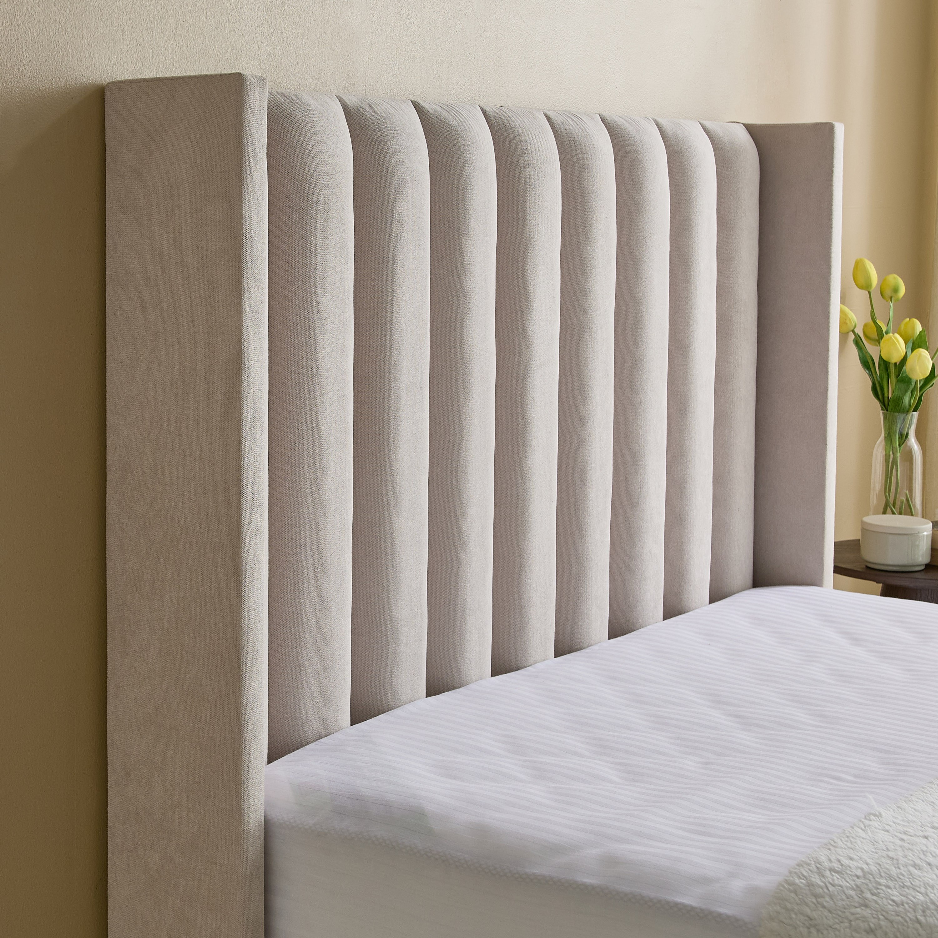 Curvy Clark Upholstered Twin Bed - 120x200 cm-hbxbedroom-bedsandbedsets-upholsteredbeds-twin-image-4