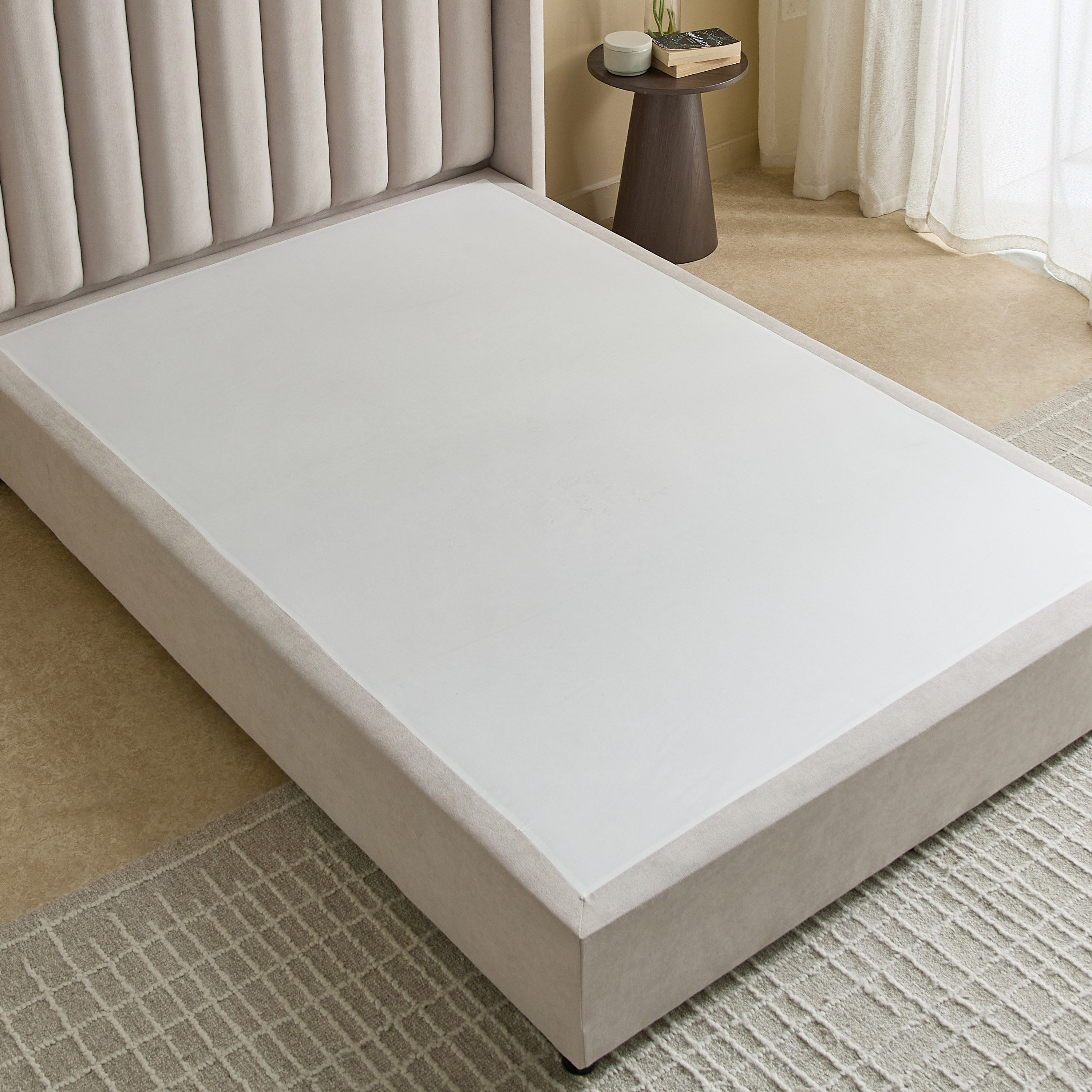 Curvy Clark Upholstered Twin Bed - 120x200 cm-hbxbedroom-bedsandbedsets-upholsteredbeds-twin-image-6