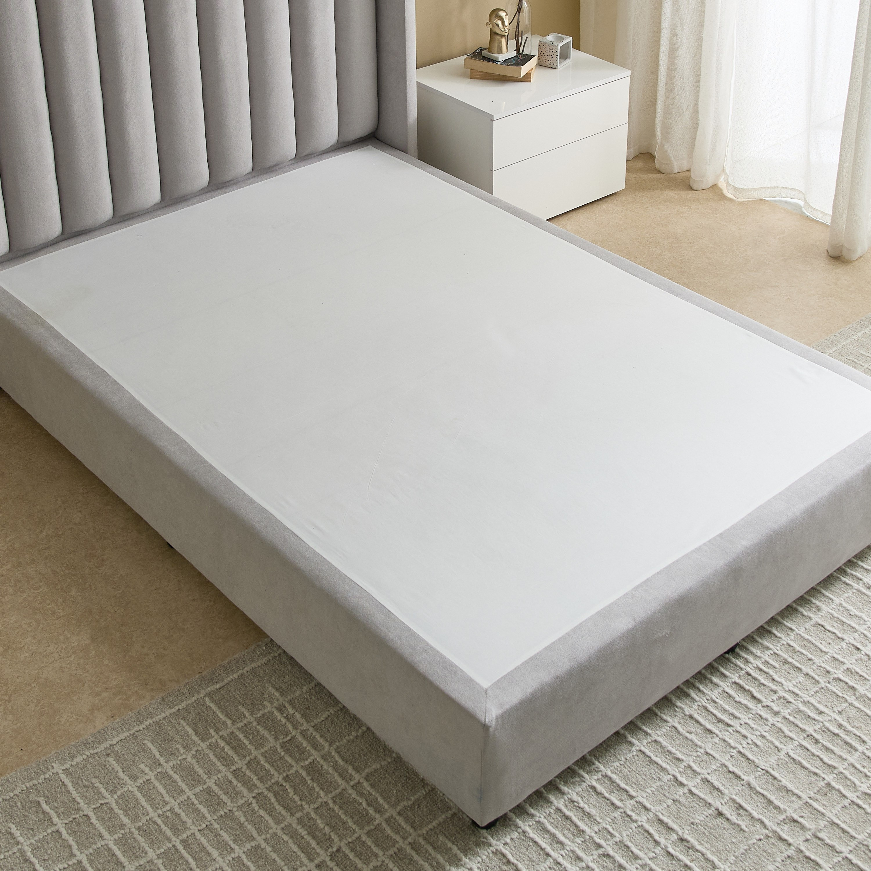 Curvy Clark Upholstered Twin Bed - 120x200 cm-hbxbedroom-bedsandbedsets-upholsteredbeds-twin-image-6