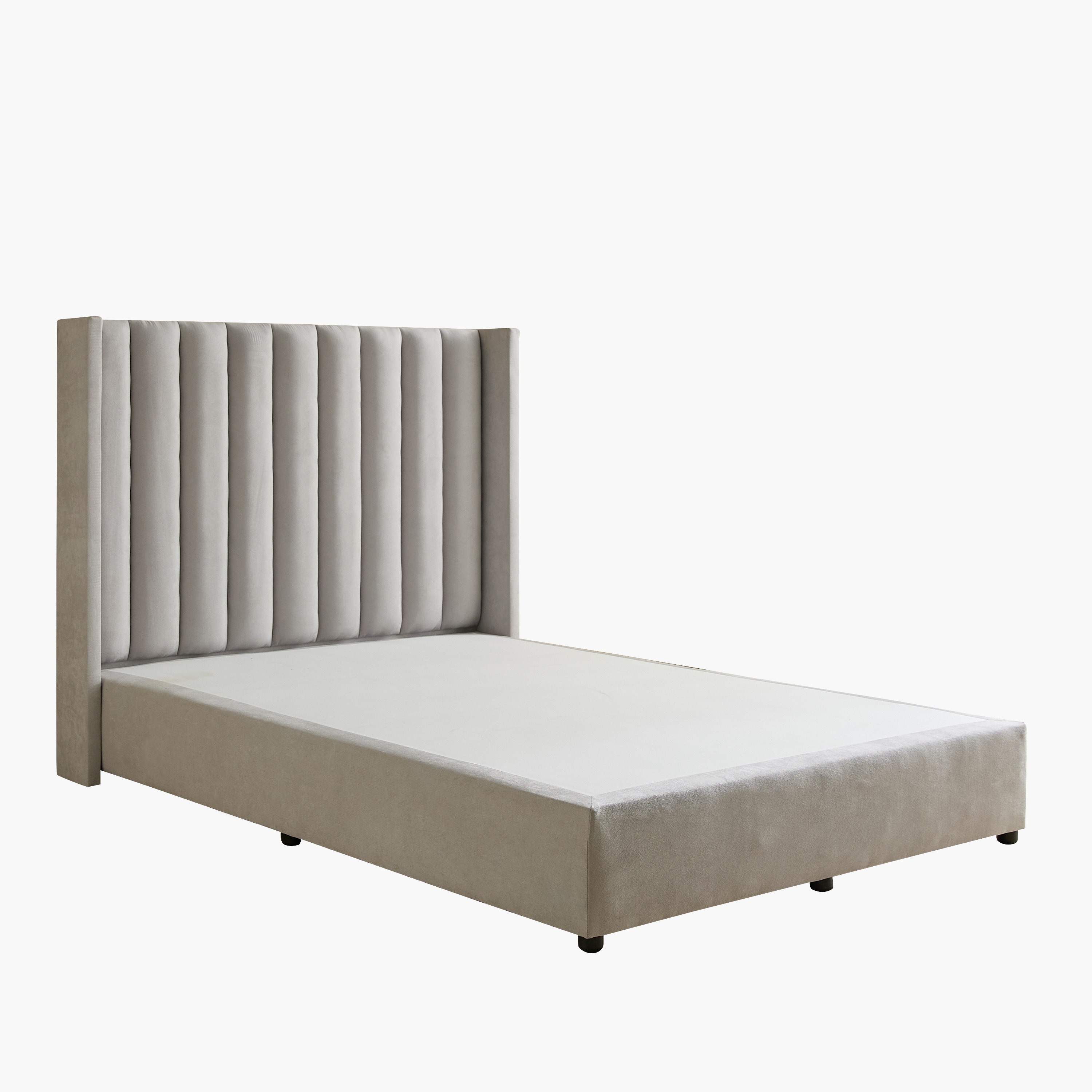 Curvy Clark Upholstered Twin Bed - 120x200 cm-hbxbedroom-bedsandbedsets-upholsteredbeds-twin-image-8