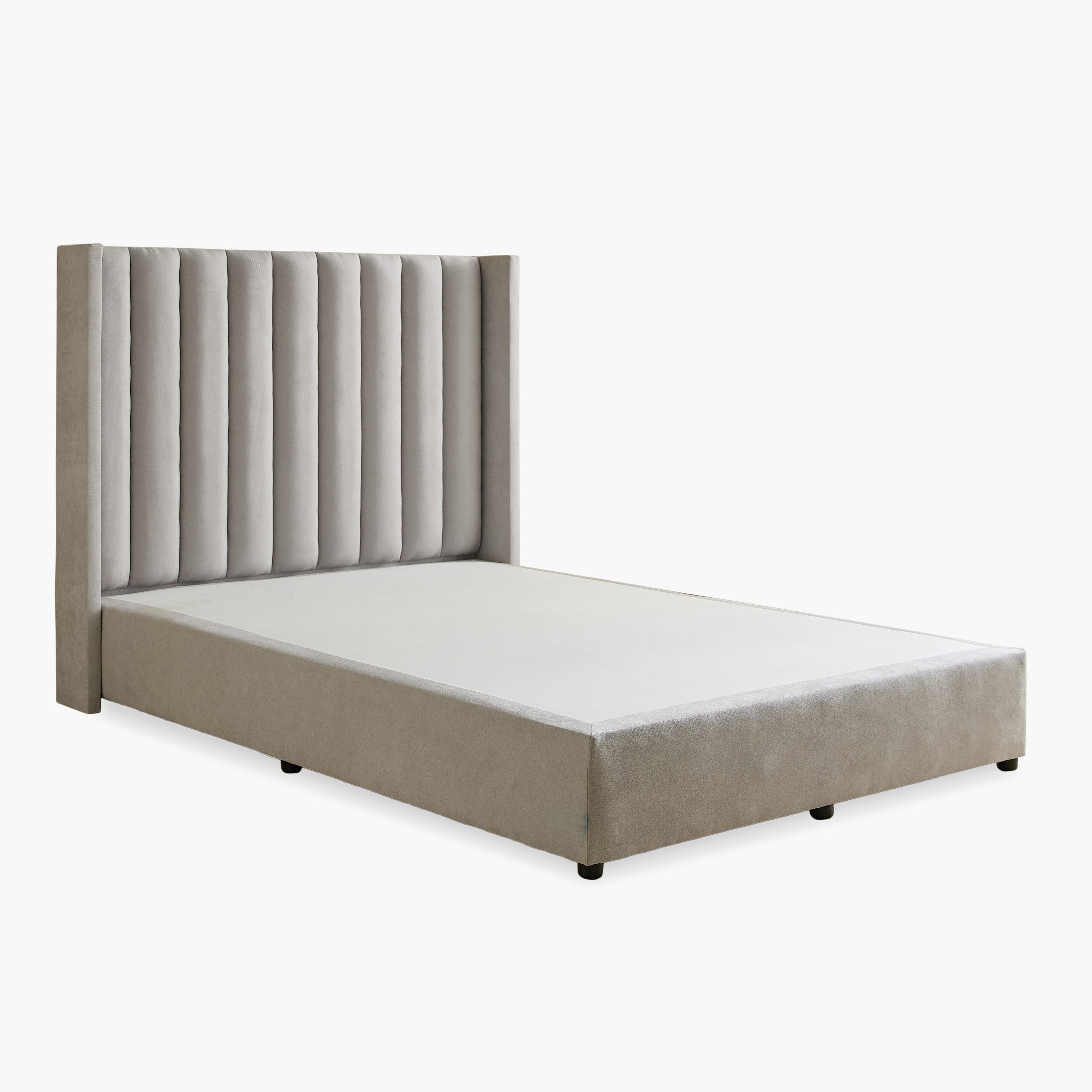 Curvy Clark Upholstered Queen Bed - 160x200 cm-hbxbedroom-bedsandbedsets-beds-queen-image-8