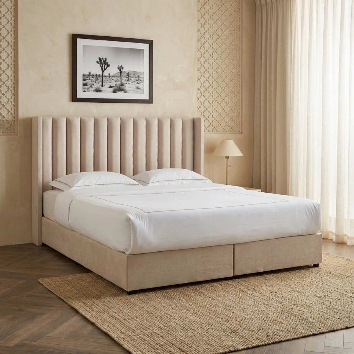 Curvy Clark Upholstered King Bed - 180x200 cm-PROMO_HB_UAE_HBX10_250526-image-1