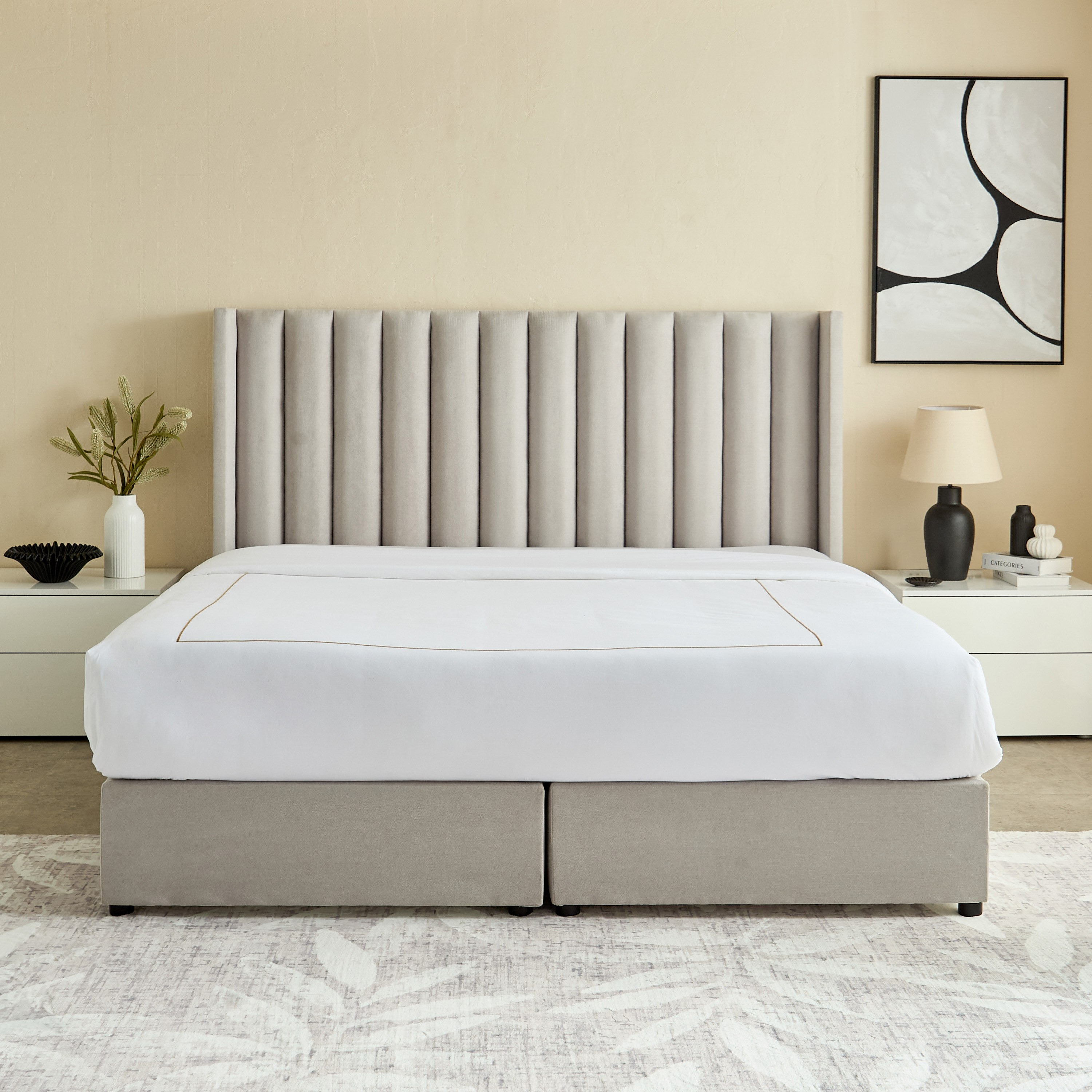 Curvy Clark Upholstered King Bed - 180x200 cm-PROMO_HB_UAE_HBX10_250526-image-2