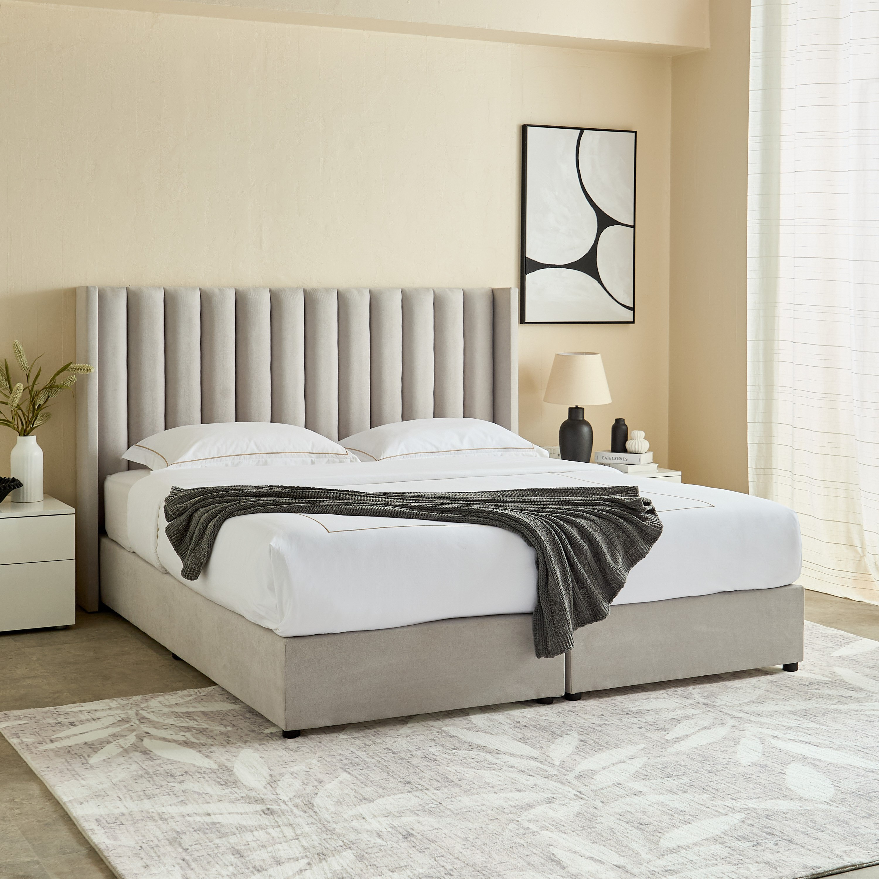 Curvy Clark Upholstered King Bed - 180x200 cm-PROMO_HB_UAE_HBX10_250526-image-9