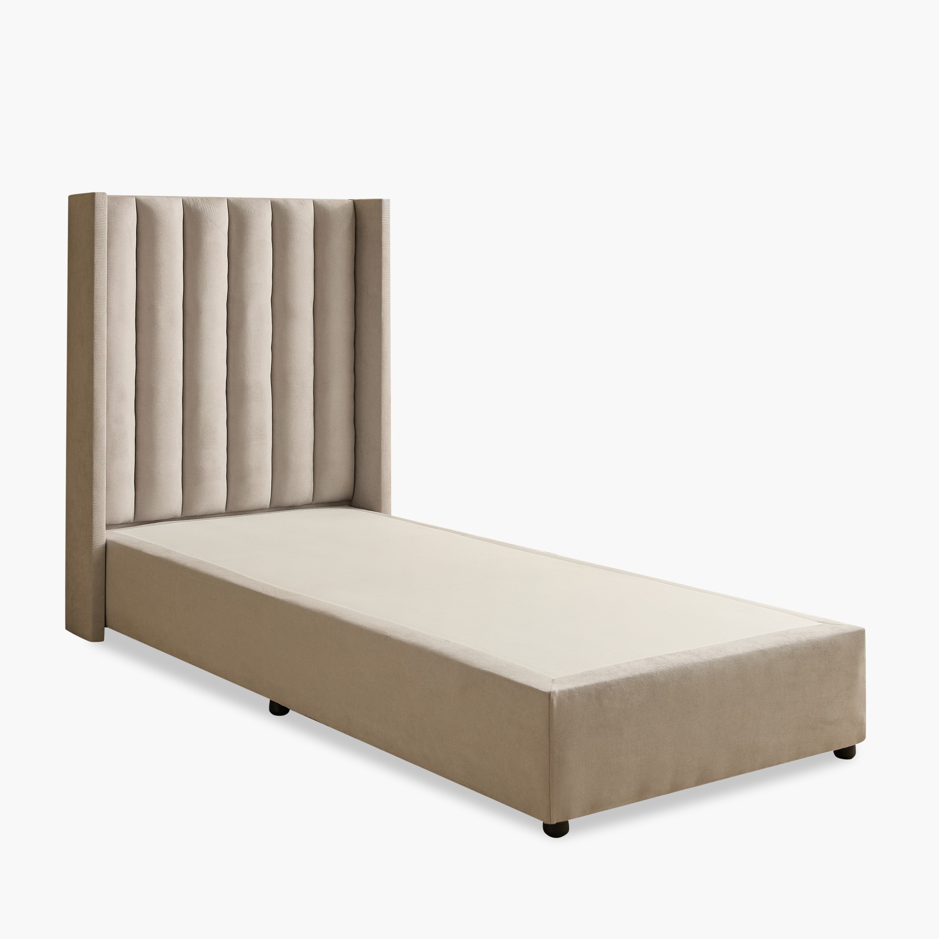 Curvy Clark Upholstered Single Bed - 90x200 cm-hbxkidsandyouth-bedsandbedsets-beds-single-image-8