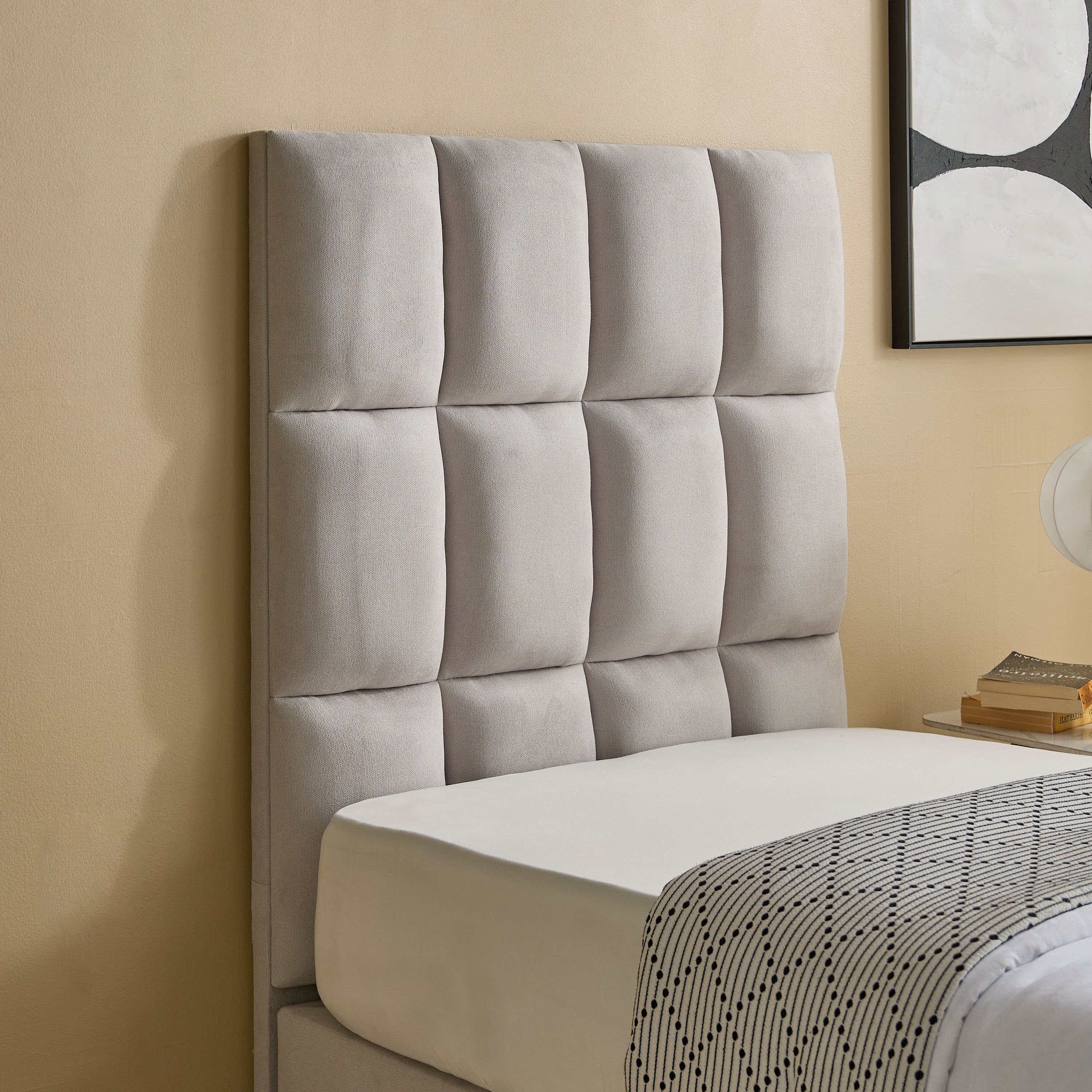 Curvy Rubik Single Upholstered Bed - 90x200 cm-hbxkidsandyouth-bedsandbedsets-beds-single-image-3