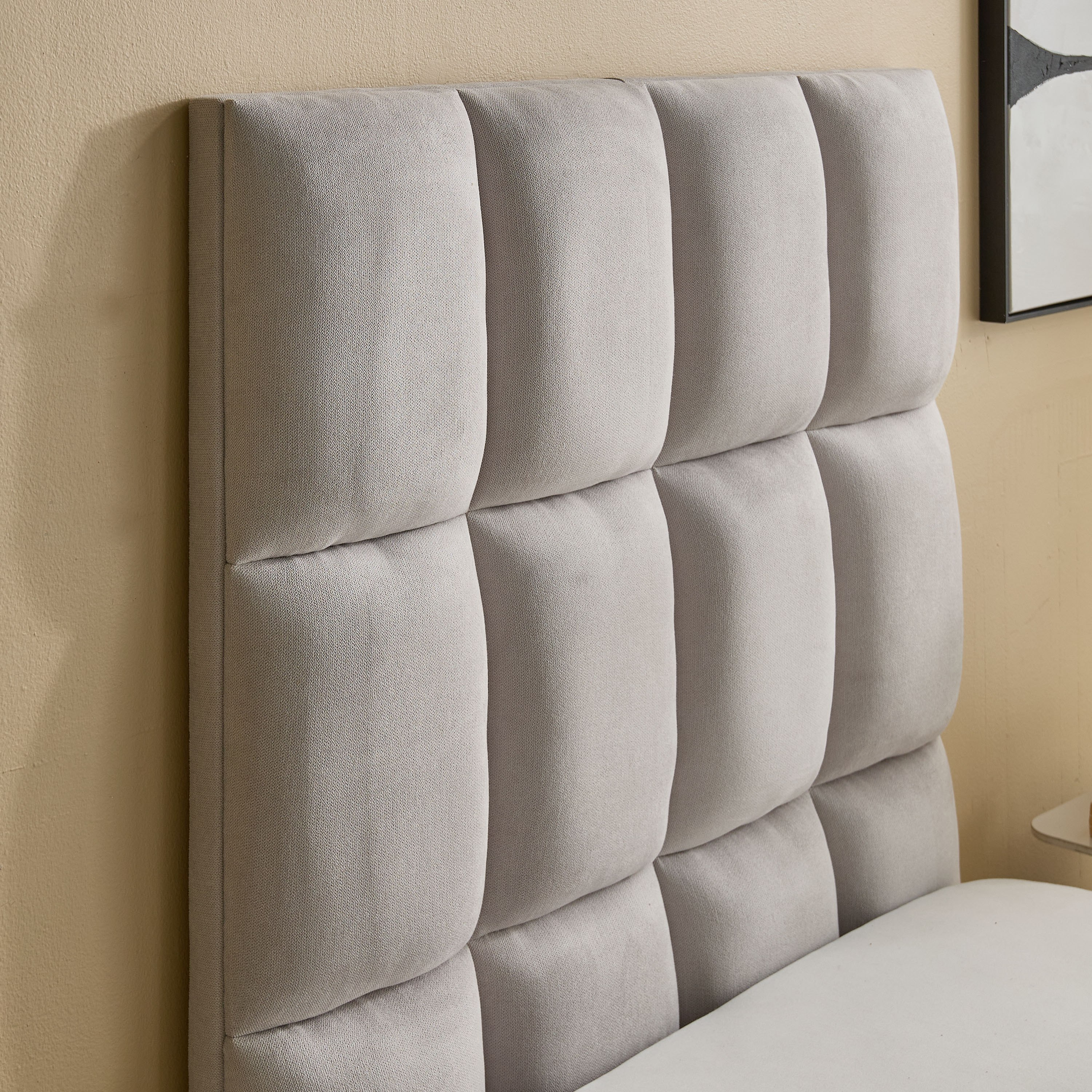 Curvy Rubik Single Upholstered Bed - 90x200 cm-hbxkidsandyouth-bedsandbedsets-beds-single-image-4