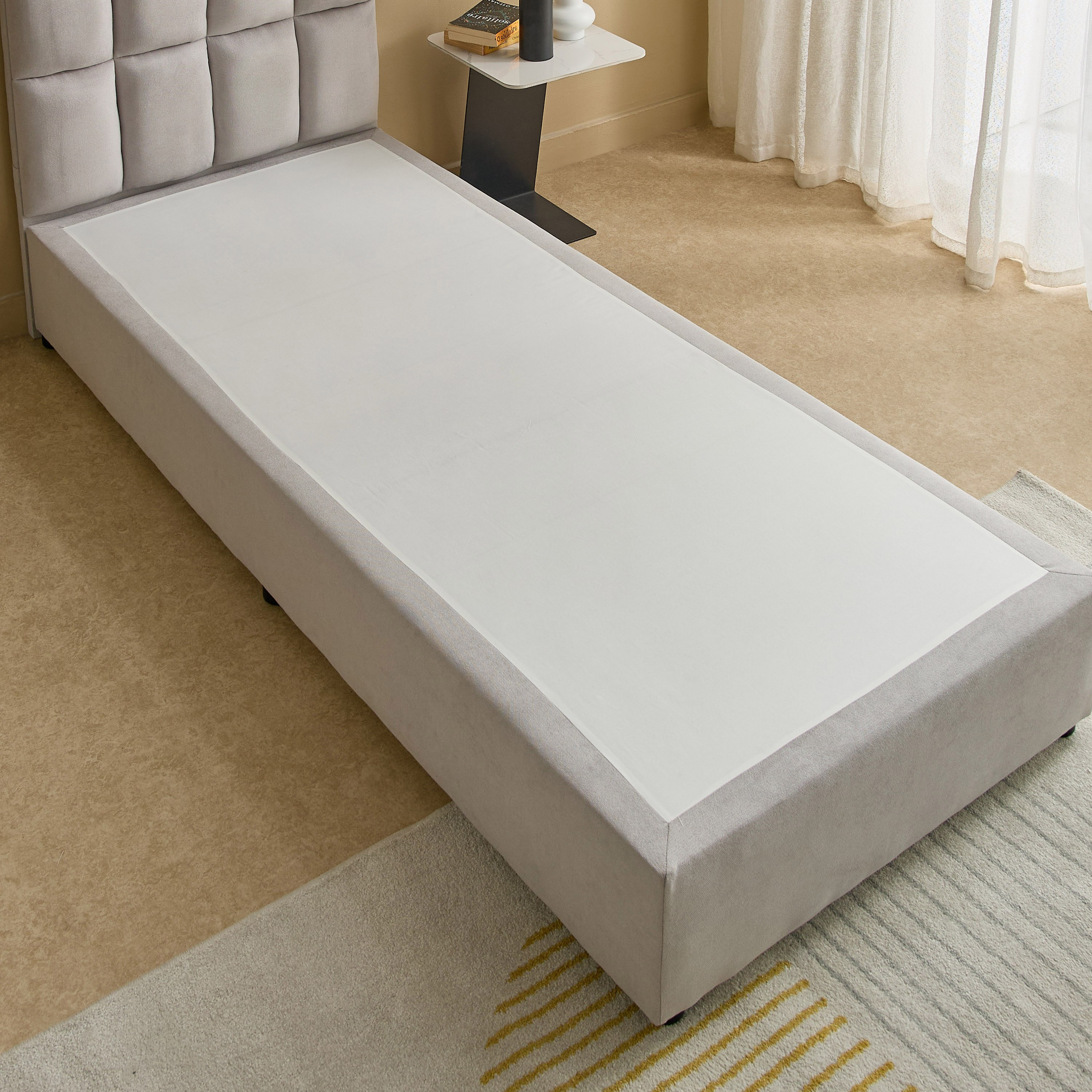Curvy Rubik Single Upholstered Bed - 90x200 cm-hbxkidsandyouth-bedsandbedsets-beds-single-image-5