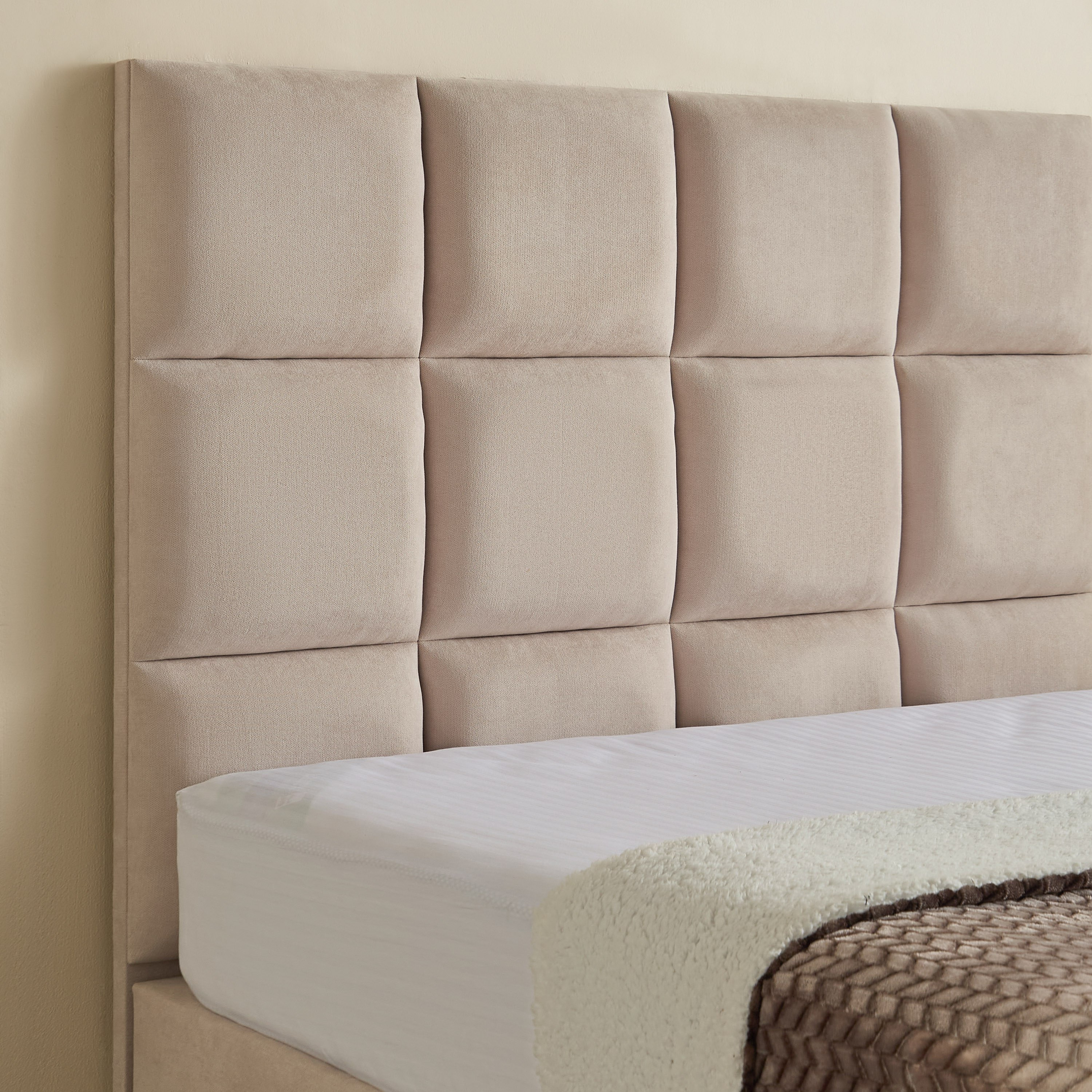 Curvy Rubik Twin Upholstered Bed - 120x200 cm-hbxbedroom-bedsandbedsets-upholsteredbeds-twin-image-3